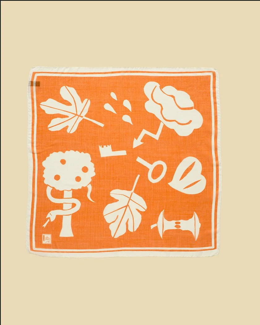 60% wool + 20% silk + 20% Cashmere Foulard - MAX 15 - Orange