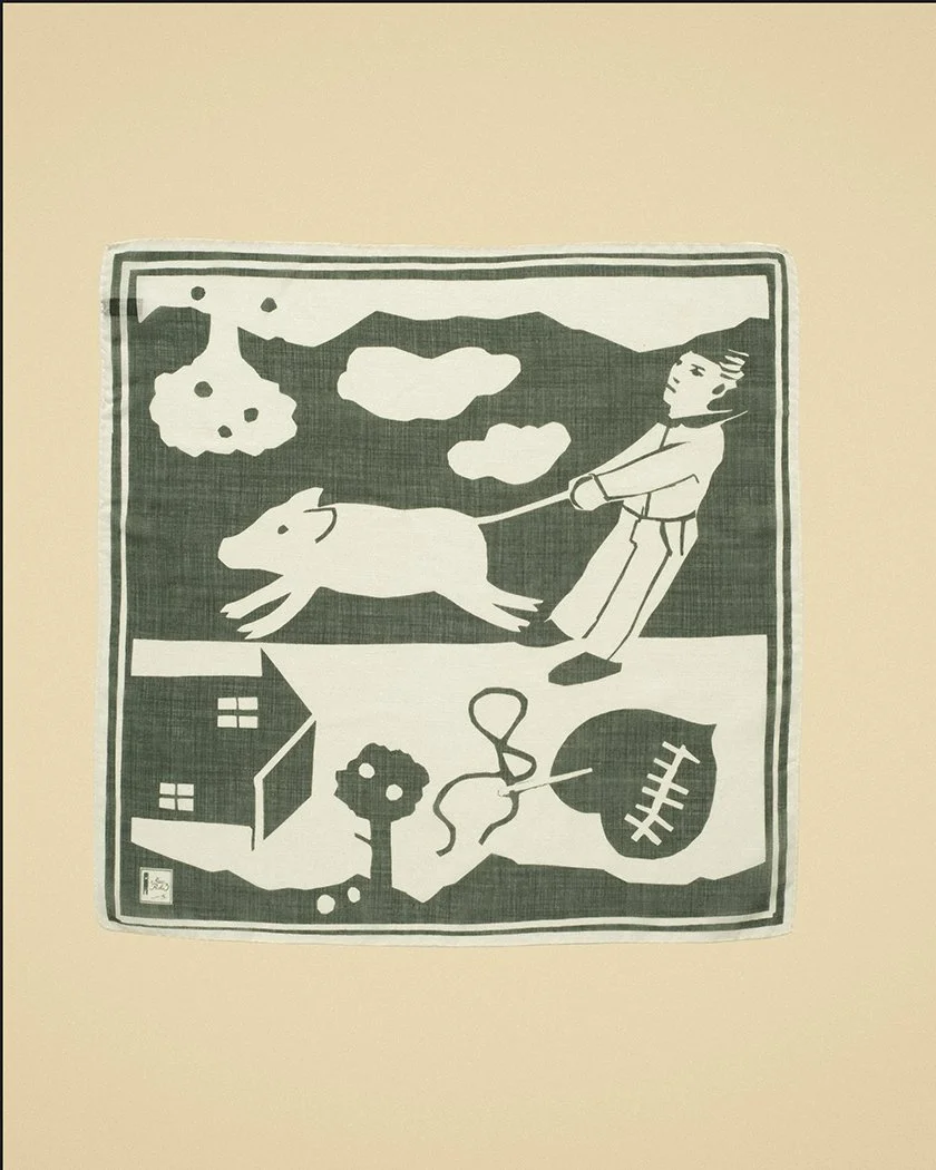 60% wool + 20% silk + 20% Cashmere Foulard - MAX 15 - Green