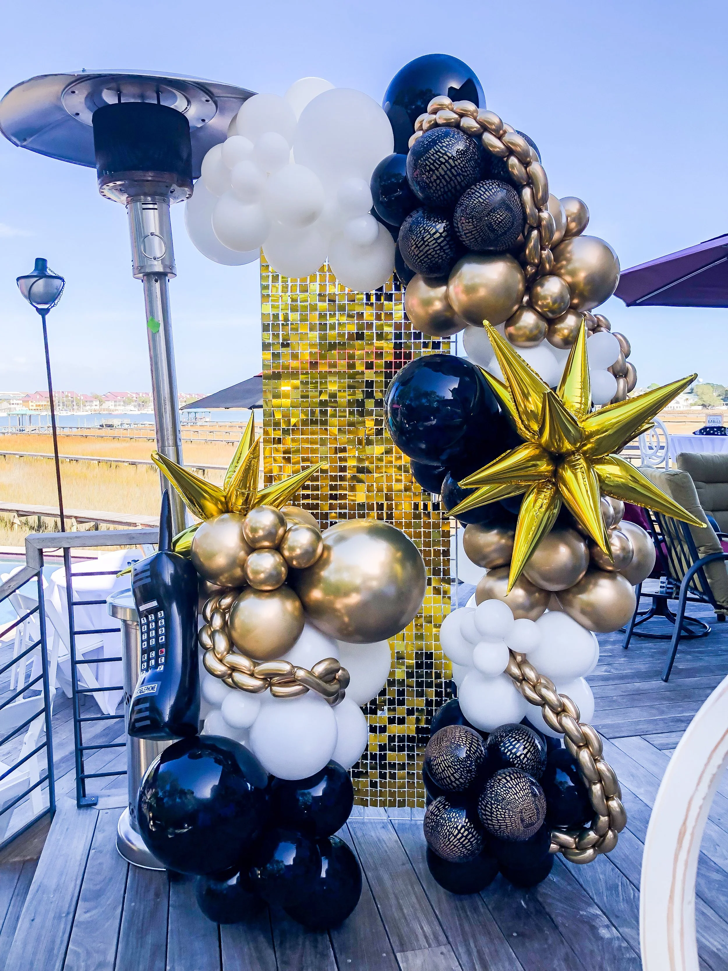 14ft worth of Balloon Garland + Mylar add ons