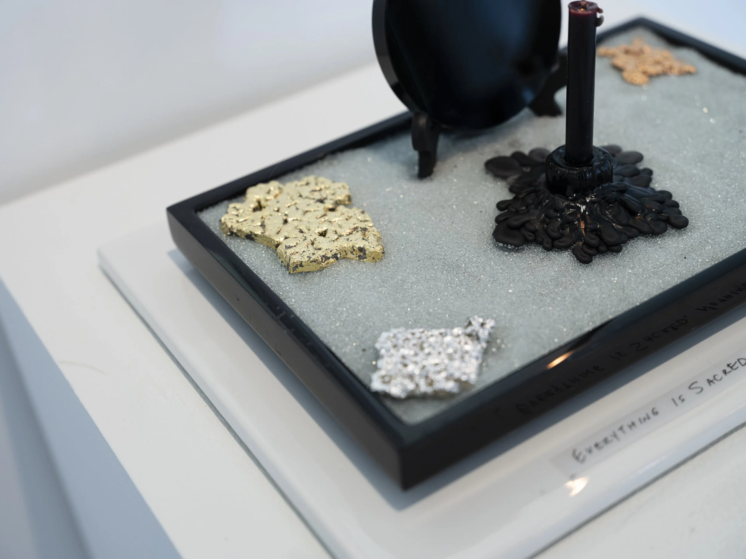 Detail: 'I’m Not Scrying, You're Scrying!'. My work in this exhibition is dedicated to the memory of Katherine Ross (1960 - 2025), Eric Goldstein (1959 - 2025), and Paul Croghan (1964 -2026).