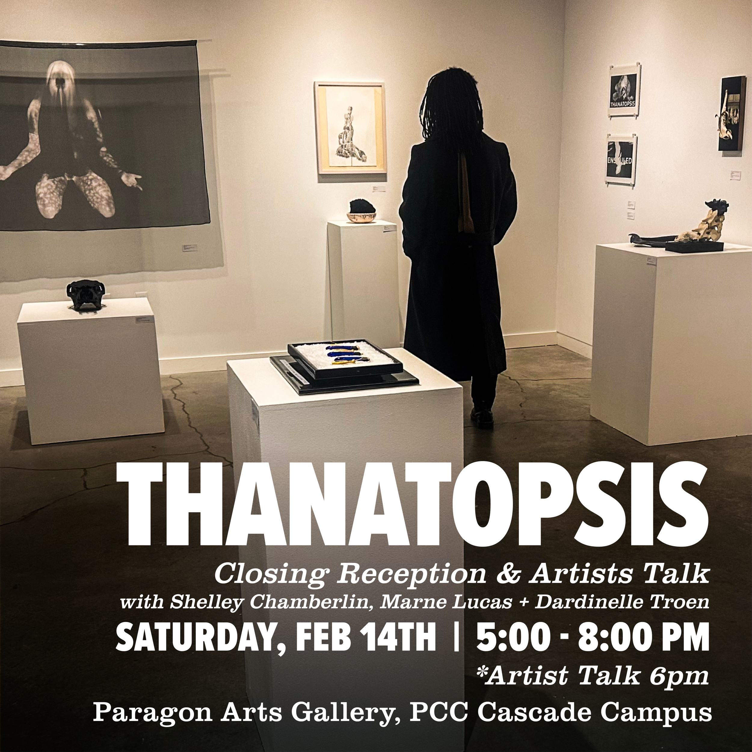 Closing Reception- Saturday, February 14th, 2026, 5-8 pm.
Artist Talk: 6-7 pm, moderated by Jo Brickman.