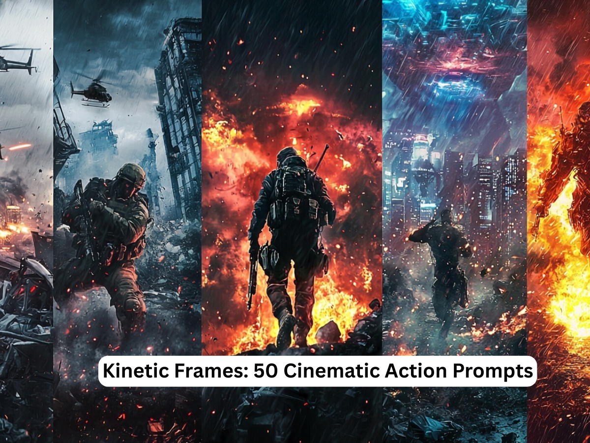 Kinetic Frames: 50 Cinematic Action Prompts