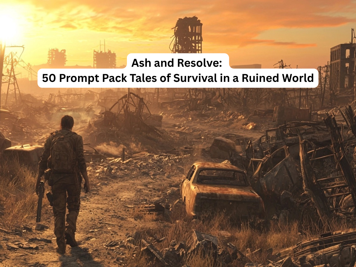 Ash and Resolve: 50 Prompt Pack Tales of Survival in a Ruined World