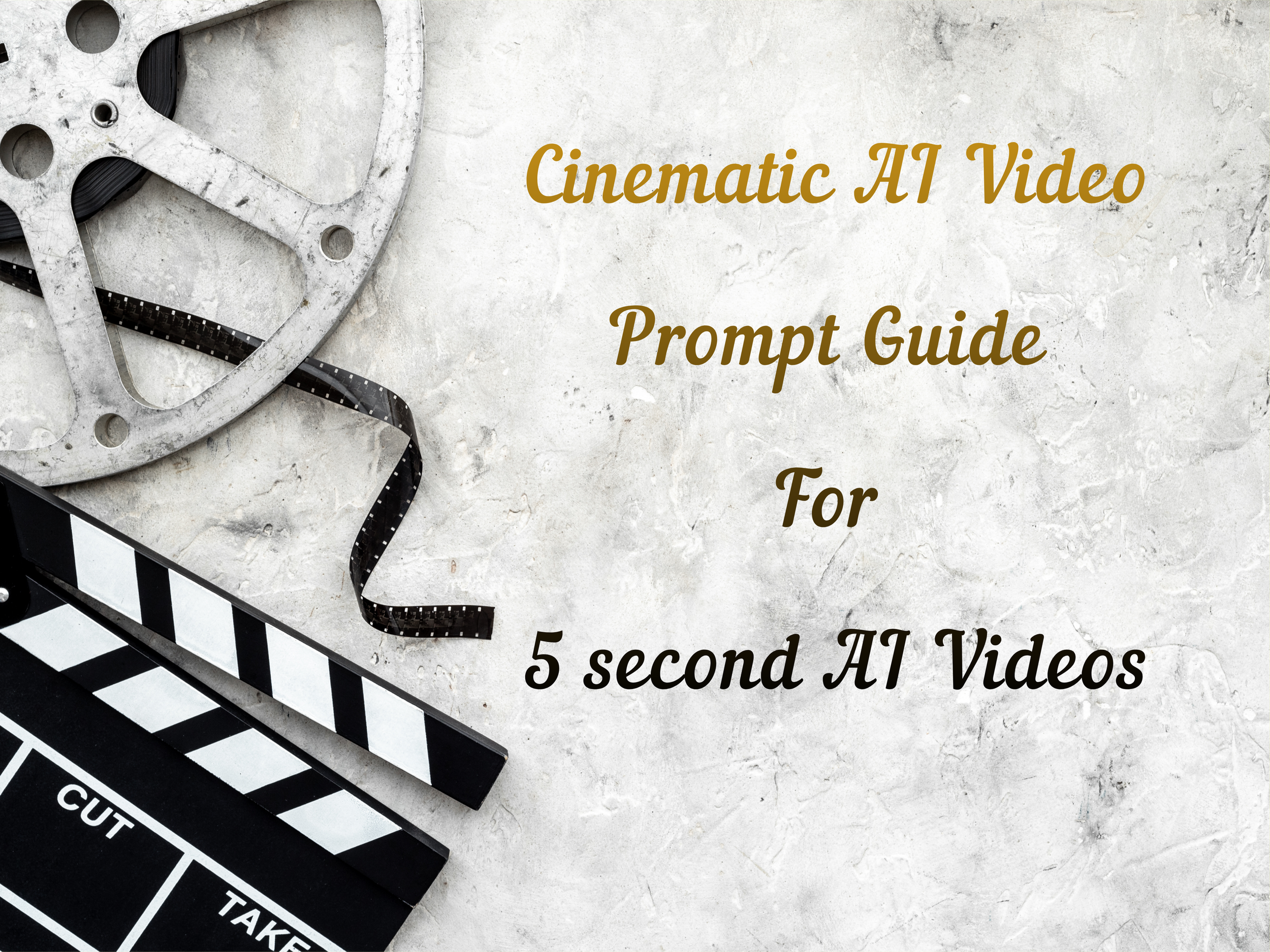 Cinematic AI Video Prompt Guide For 5 second AI Videos