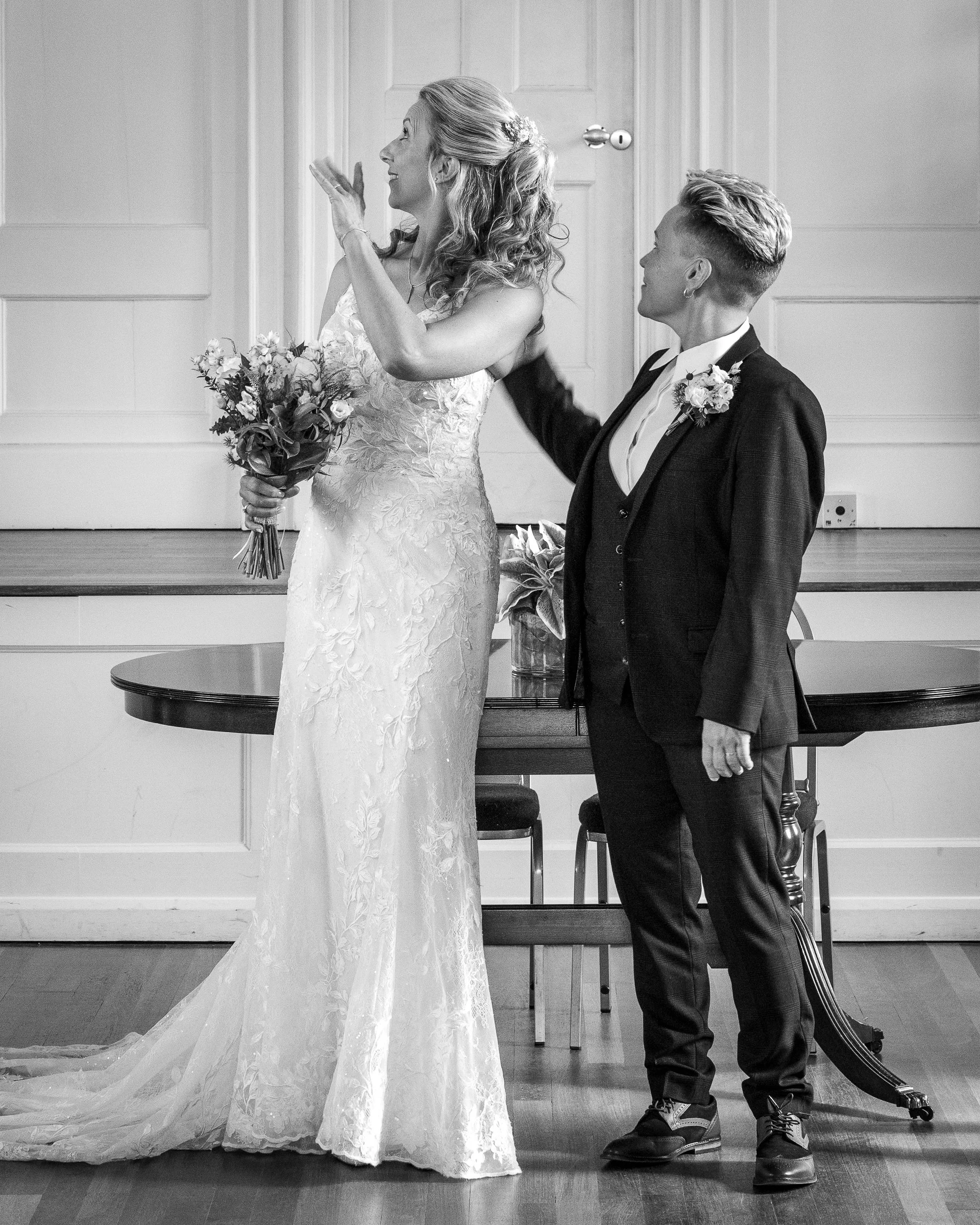 Dorset same sex gay lesbian wedding photographer Poole Guildhall