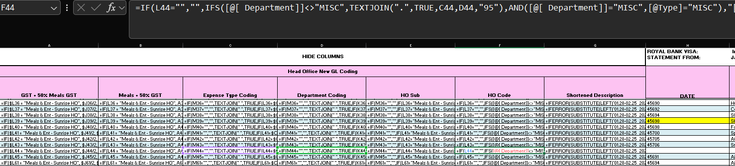 Company Credit Card Statements Template - Background Coding