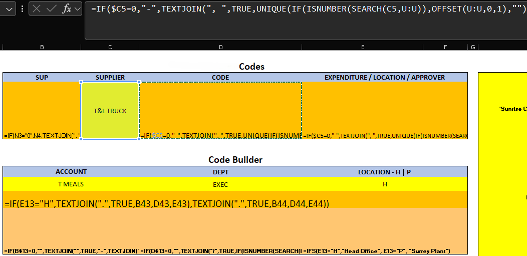 GL Code Builder - Background Coding