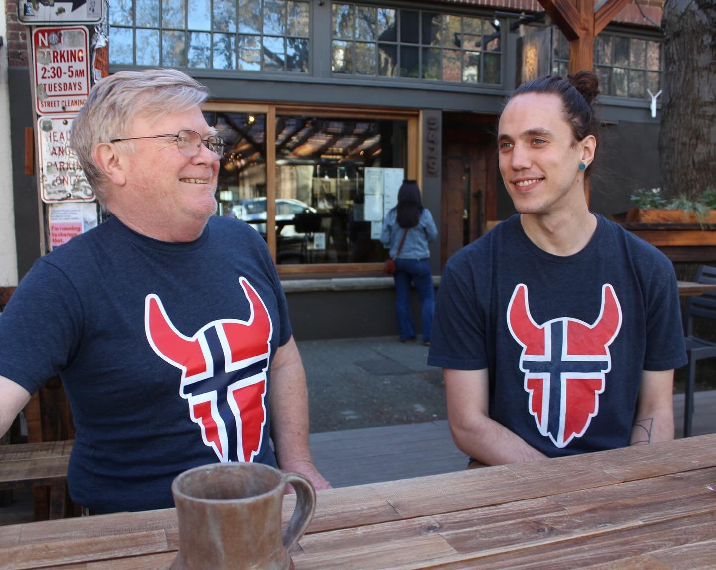 Two days left to snag a Norwegian Pride shirt for Syttende Mai at $5 off! Available at the beer hall or in our online store. Swag link in bio. 🇳🇴🇳🇴