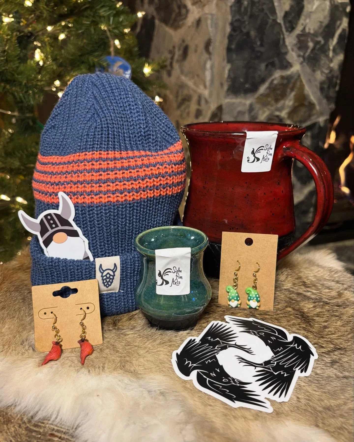 Last minute shopping? Check out our merch area for the perfect Nordic inspired gifts- featuring various aquavits, our house made Gl&oslash;gg, local meads, an assortment of merch, jewelry and pottery from local artists, and more!