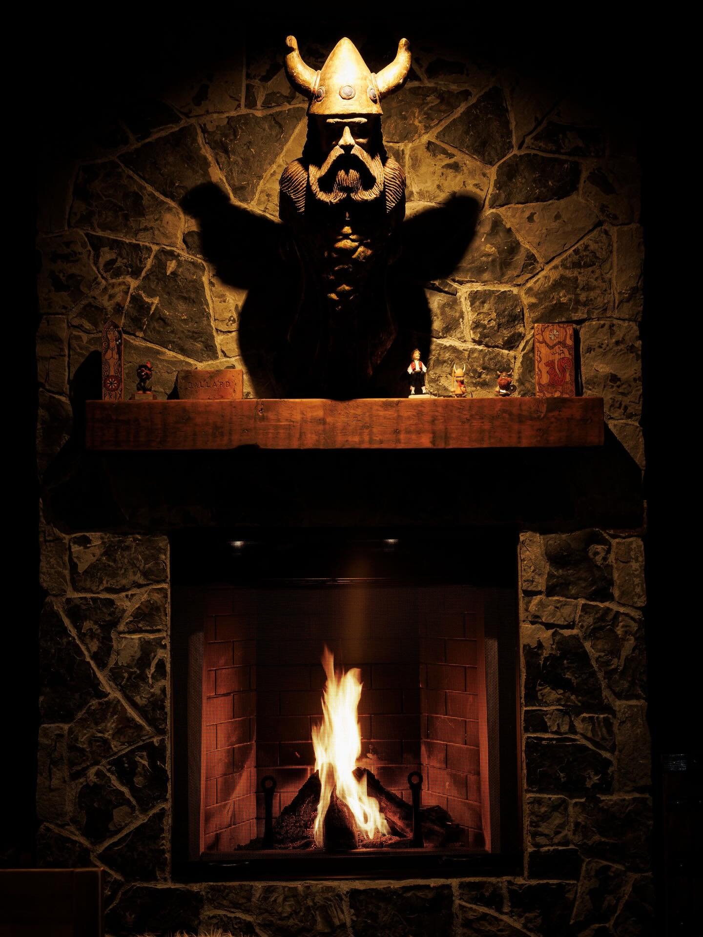 Einar, our resident Viking Figurehead, Protector of the Realm, and All-seeing Presence, advises a Winter weather warmup with us this weekend. Post up with a pint and get toasty. He won't judge... or will he?

Fun Fact: This is actually a real figureh