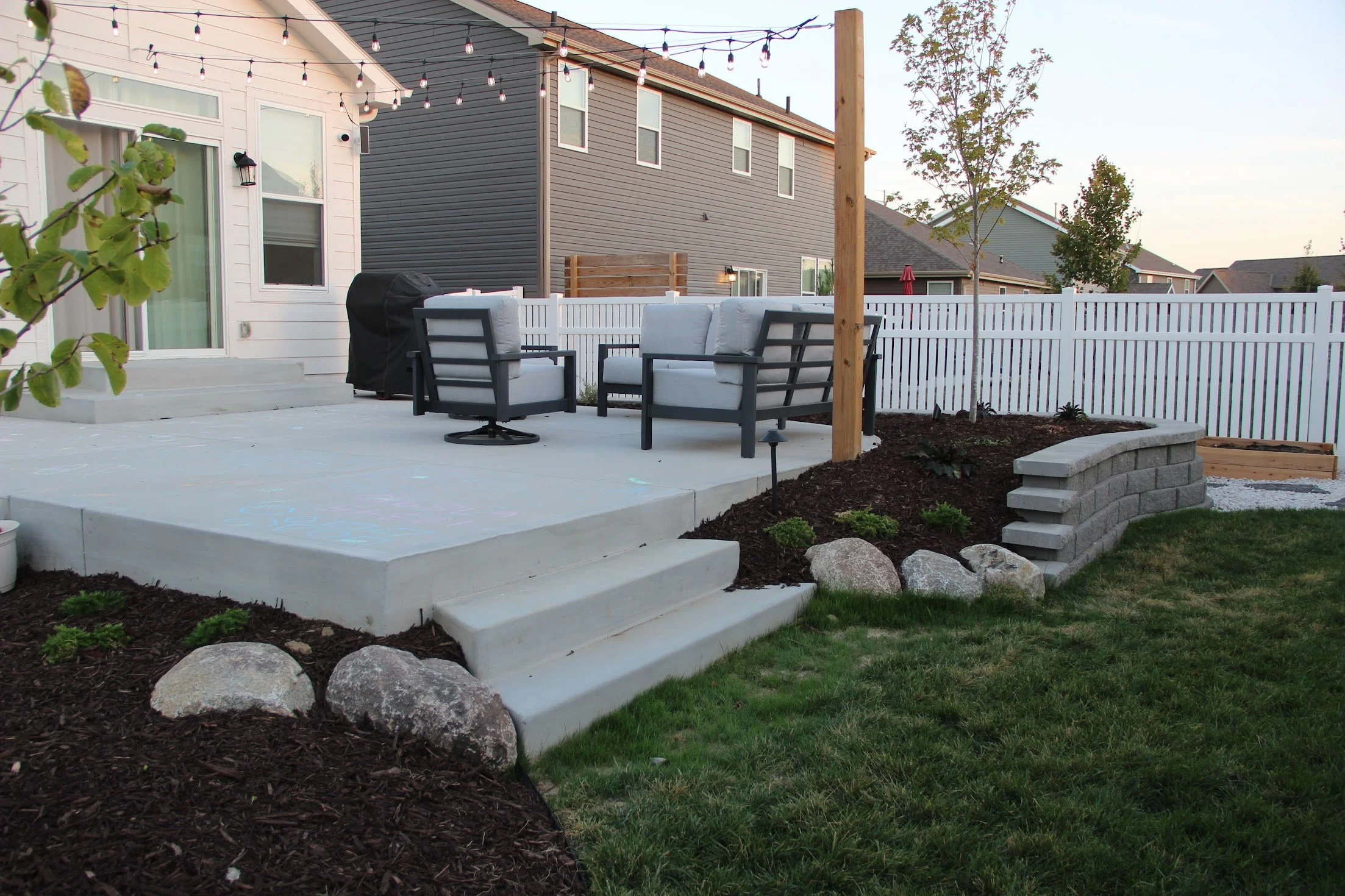 Priority - New Patio with small retaining wall.JPG
