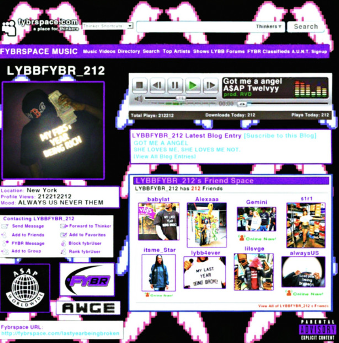 A$AP Twelvyy - Angel (Myspace Love)