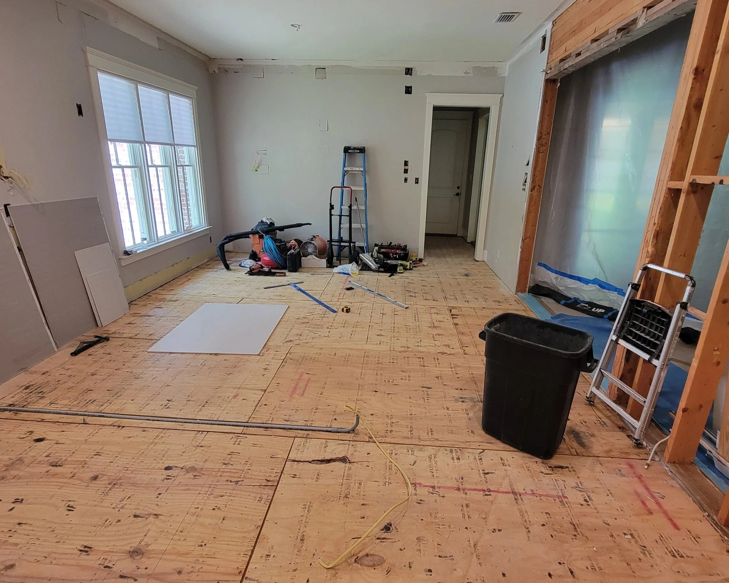 Wood floor removal.