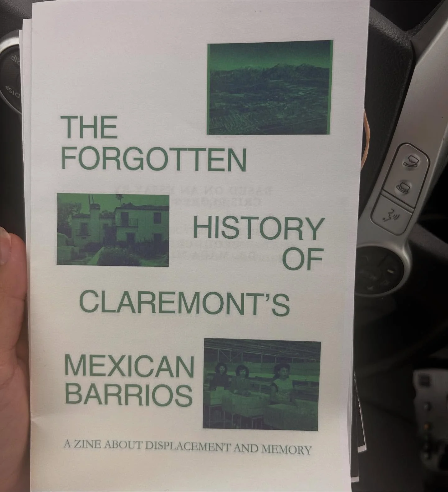 The Forgotten History of Claremont&rsquo;s Mexican Barrios is a *new* zine based on an essay by Cris Flores Zavala PO. It follows his journey to discover the truth about the communities of Arbol Verde and the East and West Barrios.

Available today a
