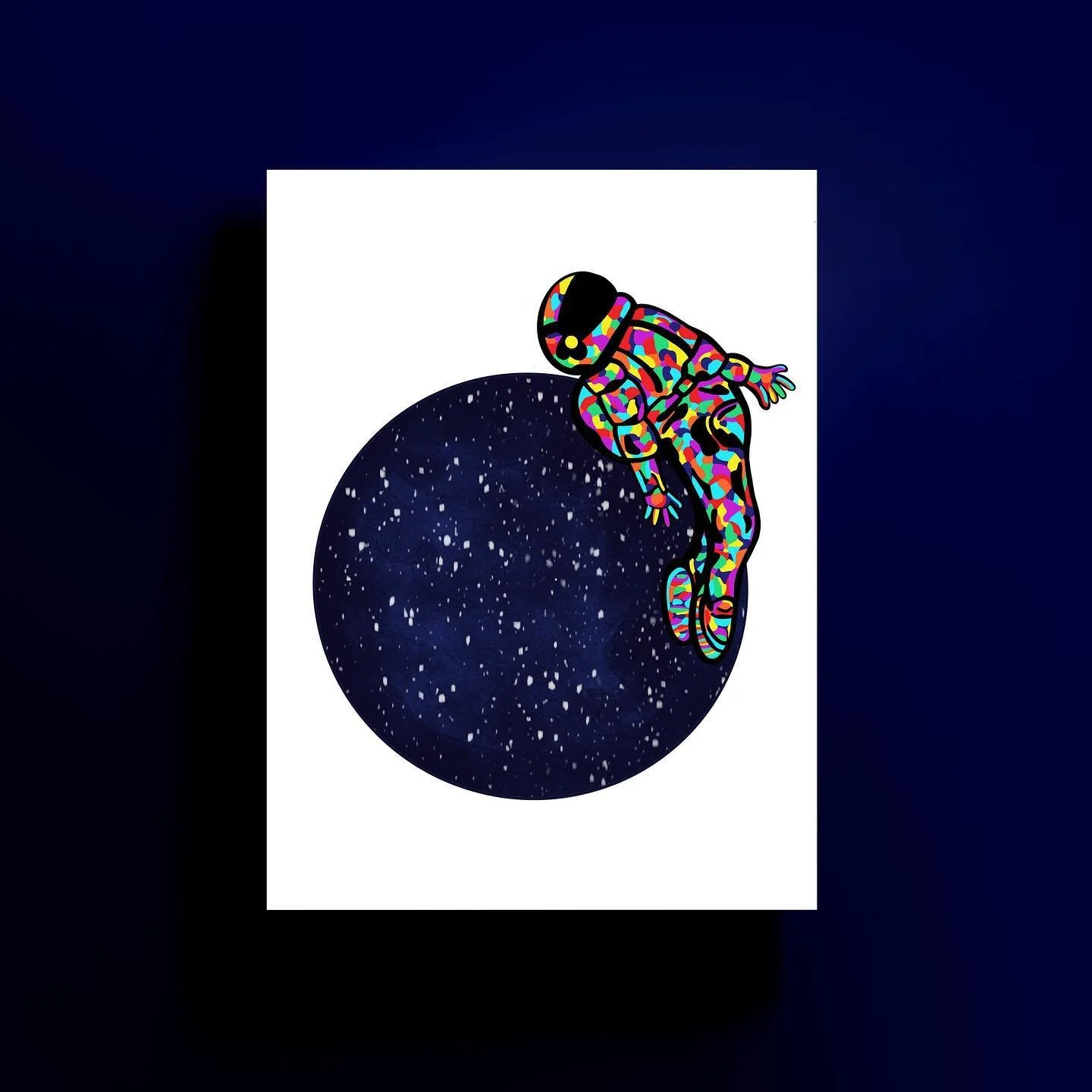 Bought a spaceship now I&rsquo;m a Space Cadet. 🚀
Happy to announce my shop is now LIVE!!!! Head on over to Joylo.co to purchase this print and more! 
.
.
#artistsofinstagram #painting #artoftheday #paintingoftheday #omahanebraska #omahaart #omahaar