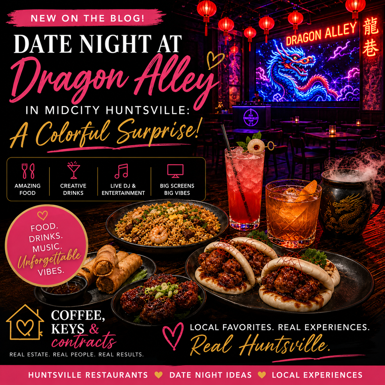 Date Night at Dragon Alley in MidCity Huntsville: A Colorful Surprise!