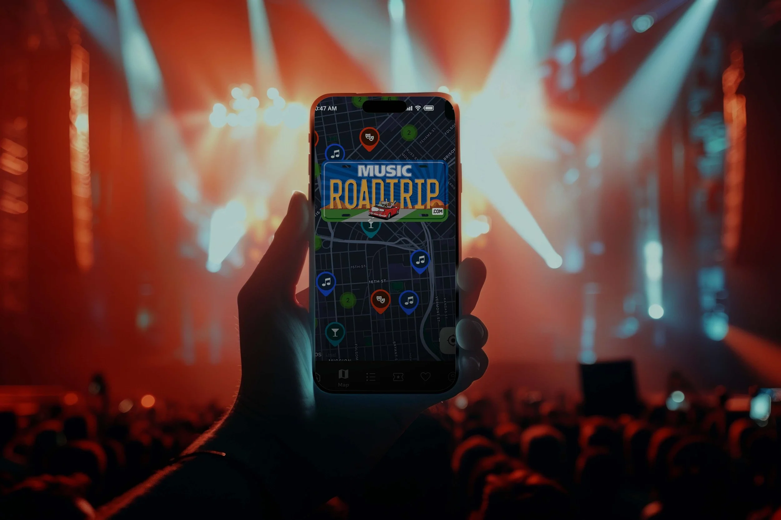 Music Roadtrip - A Travel App for Music Fans that include gig-tripping ...