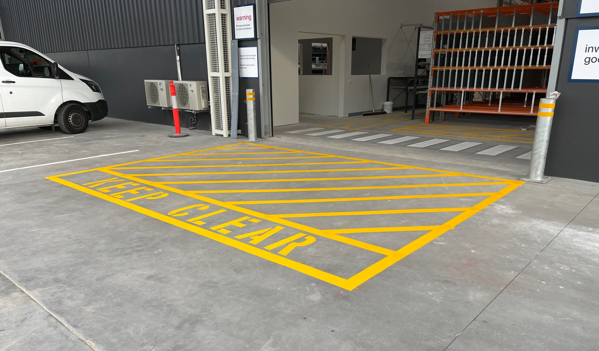 Line Marking People Keep Clear Way .png