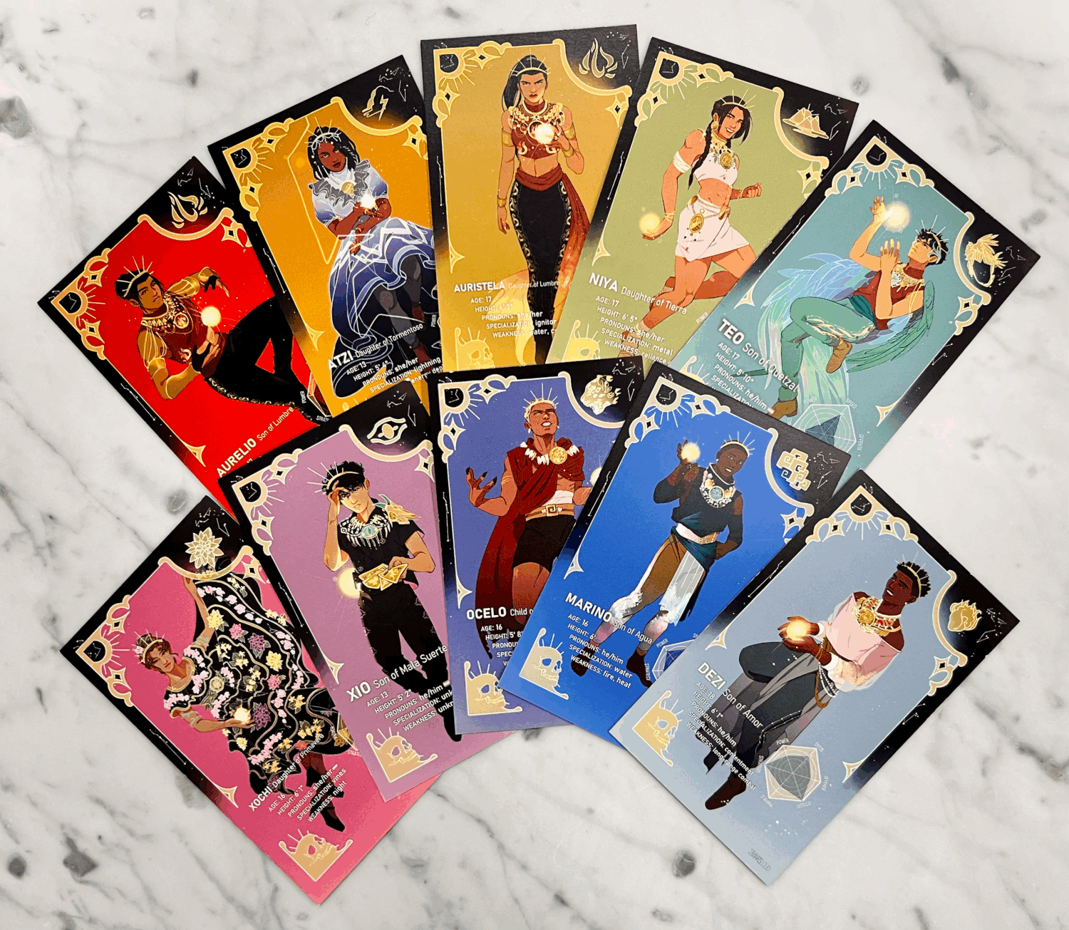 Sunbearer Trading Cards (pack of 10) — Aiden Thomas