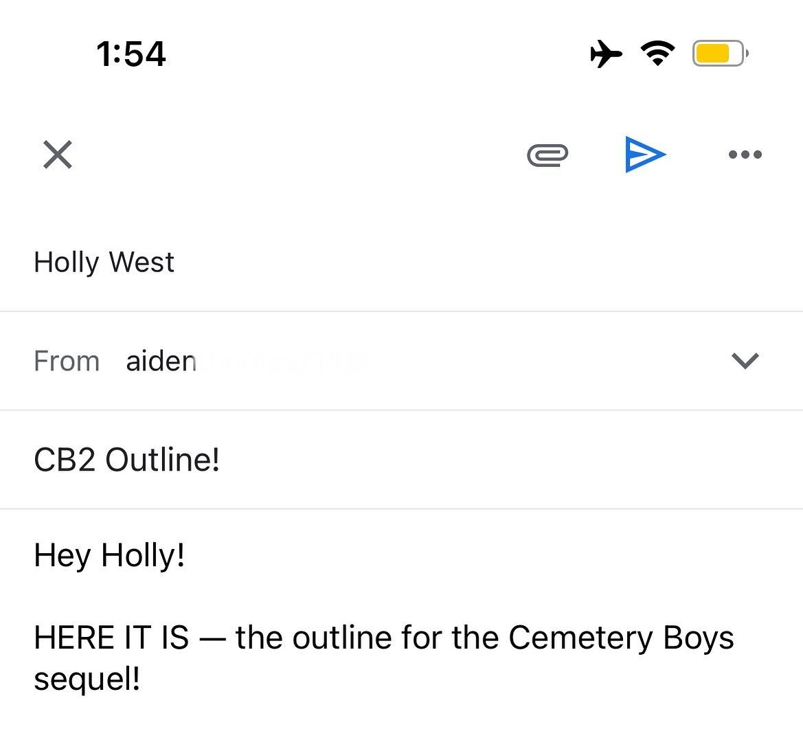 i got to send a VERY exciting email this morning in my train to Lille, France. 👀👀👀