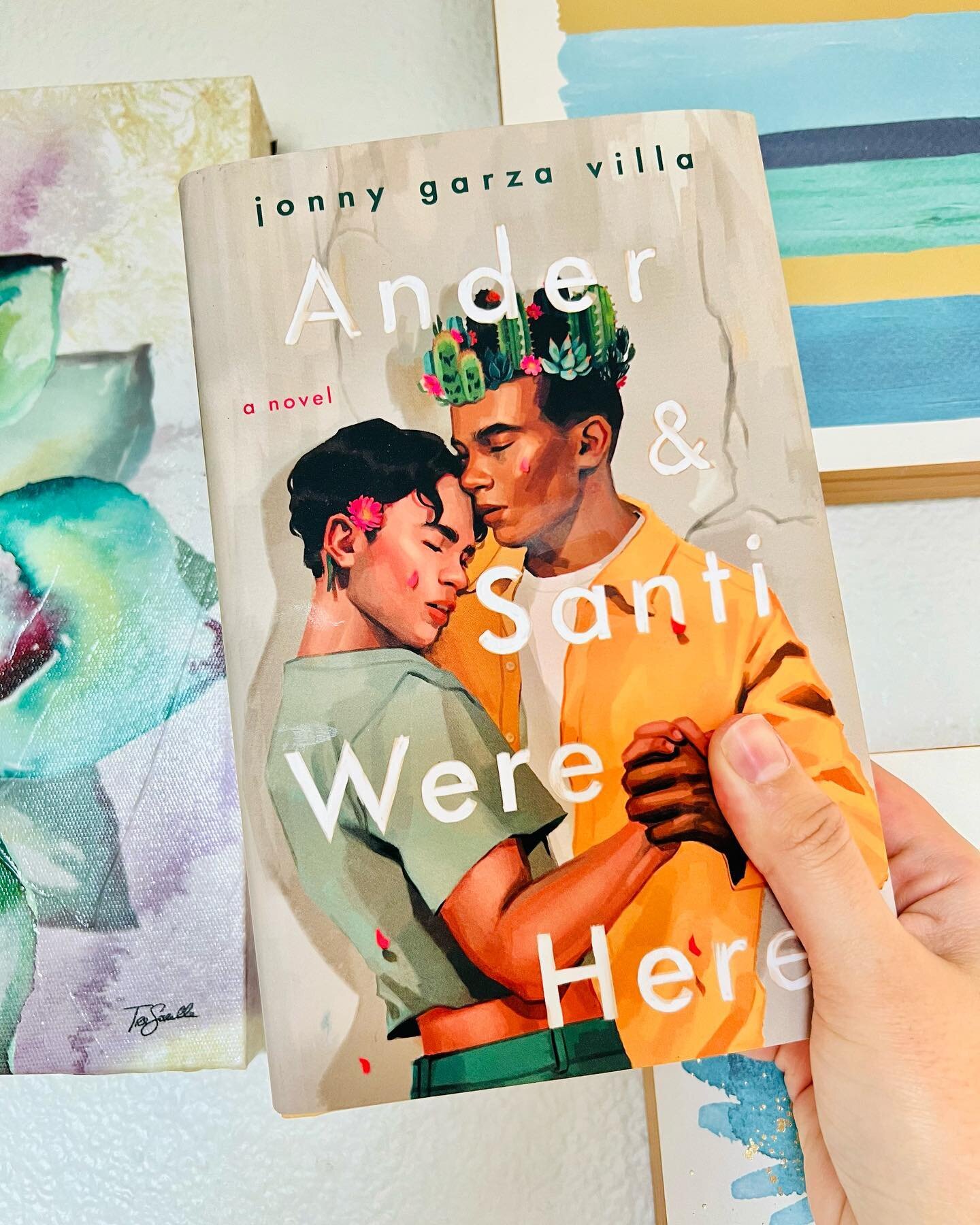 i feel like i&rsquo;ve been waiting MY WHOLE LIFE for this book!!!

ANDER &amp; SANTI WERE HERE by @jonnyinstas is finally out in the world!!! 

at this point, y&rsquo;all know jonny is one of my favorite authors and this queer romance with a nonbina