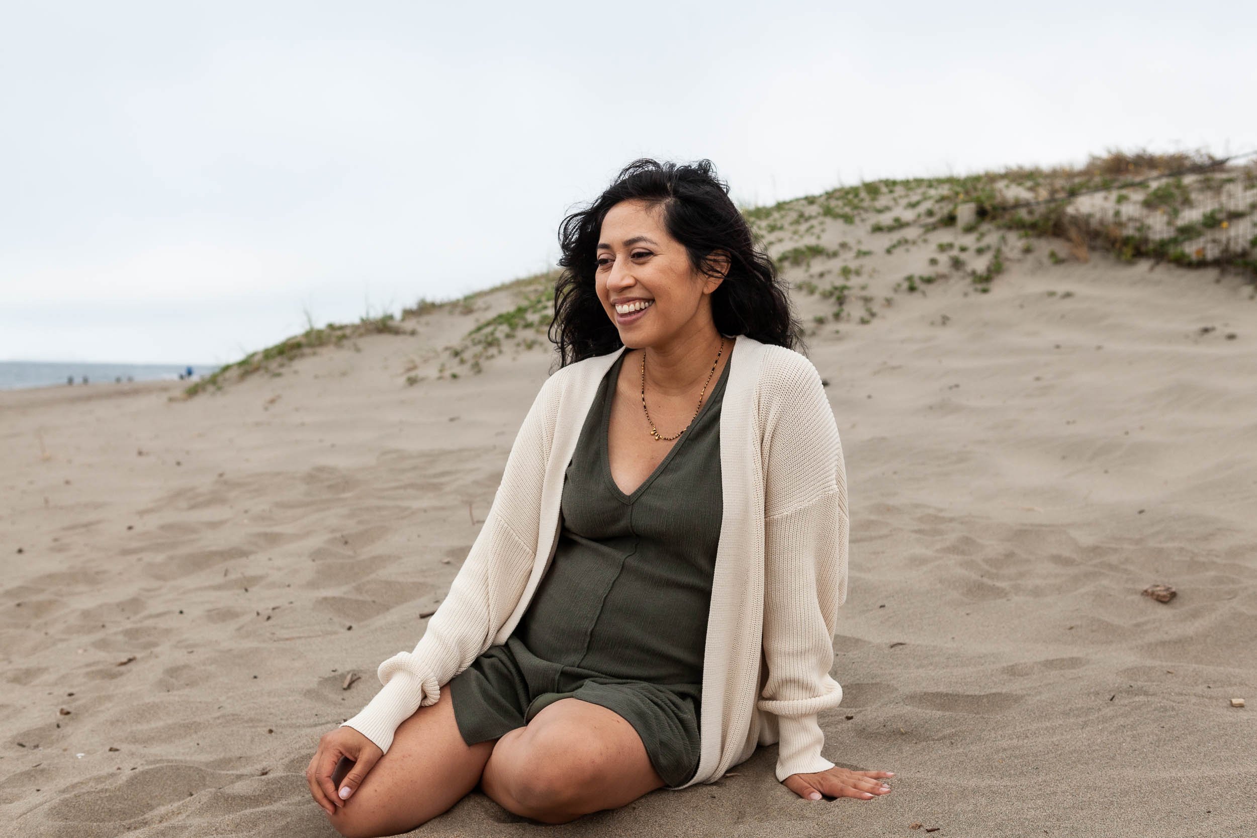 San Francisco beach maternity session