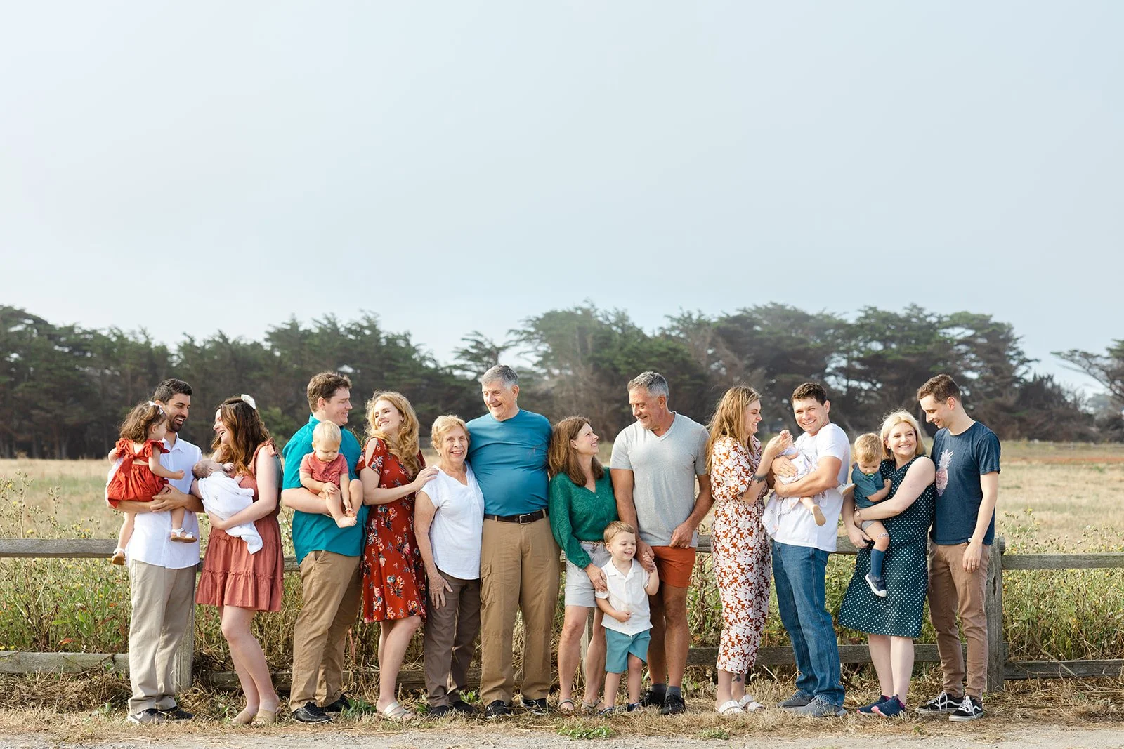 Multigenerational family photo session in the San Francisco Bay Area