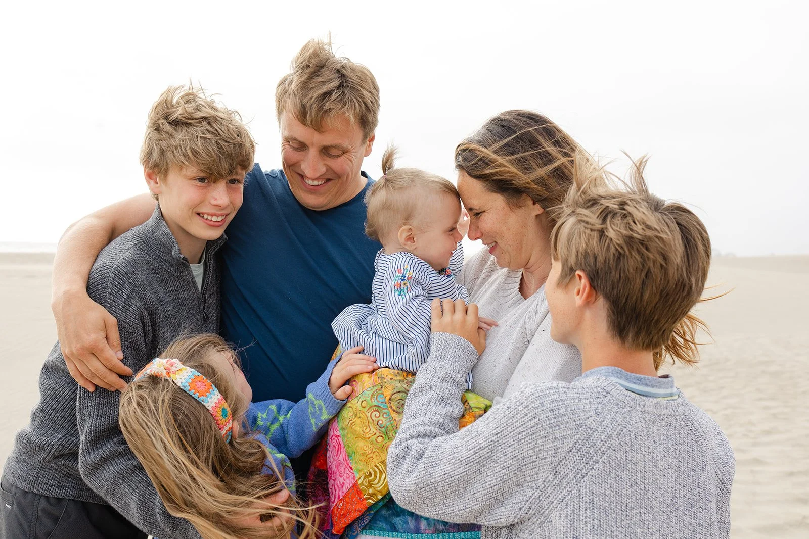 Family photos at Ocean Beach San Francisco
