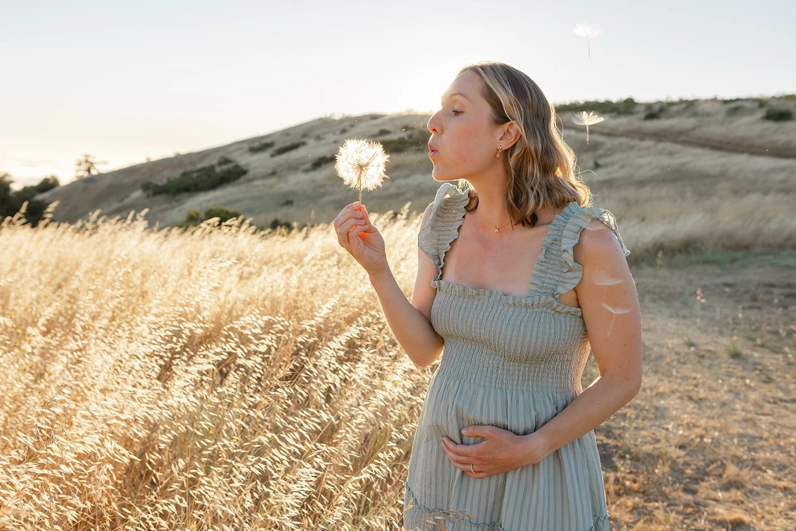 maternity photos bay area summer dress