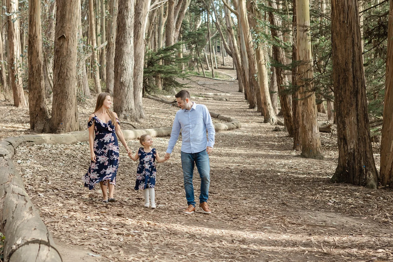 SF Fall Mini Session Family Photos at Lover's Lane
