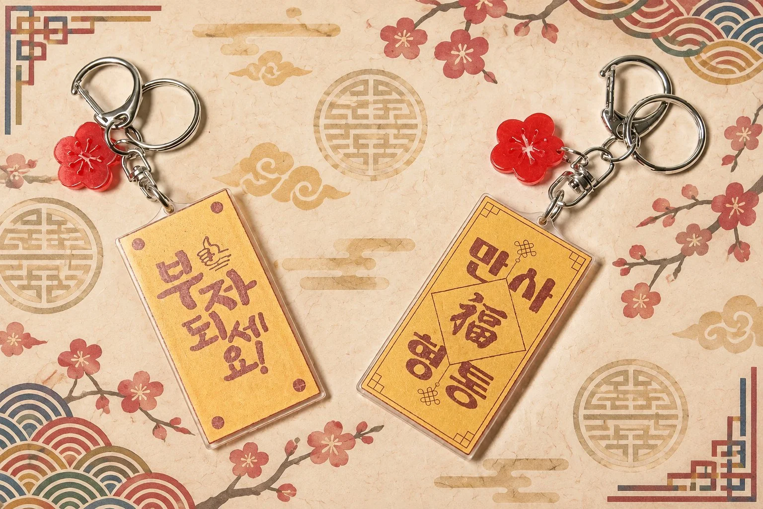 Lucky Blessing Acrylic Keychain