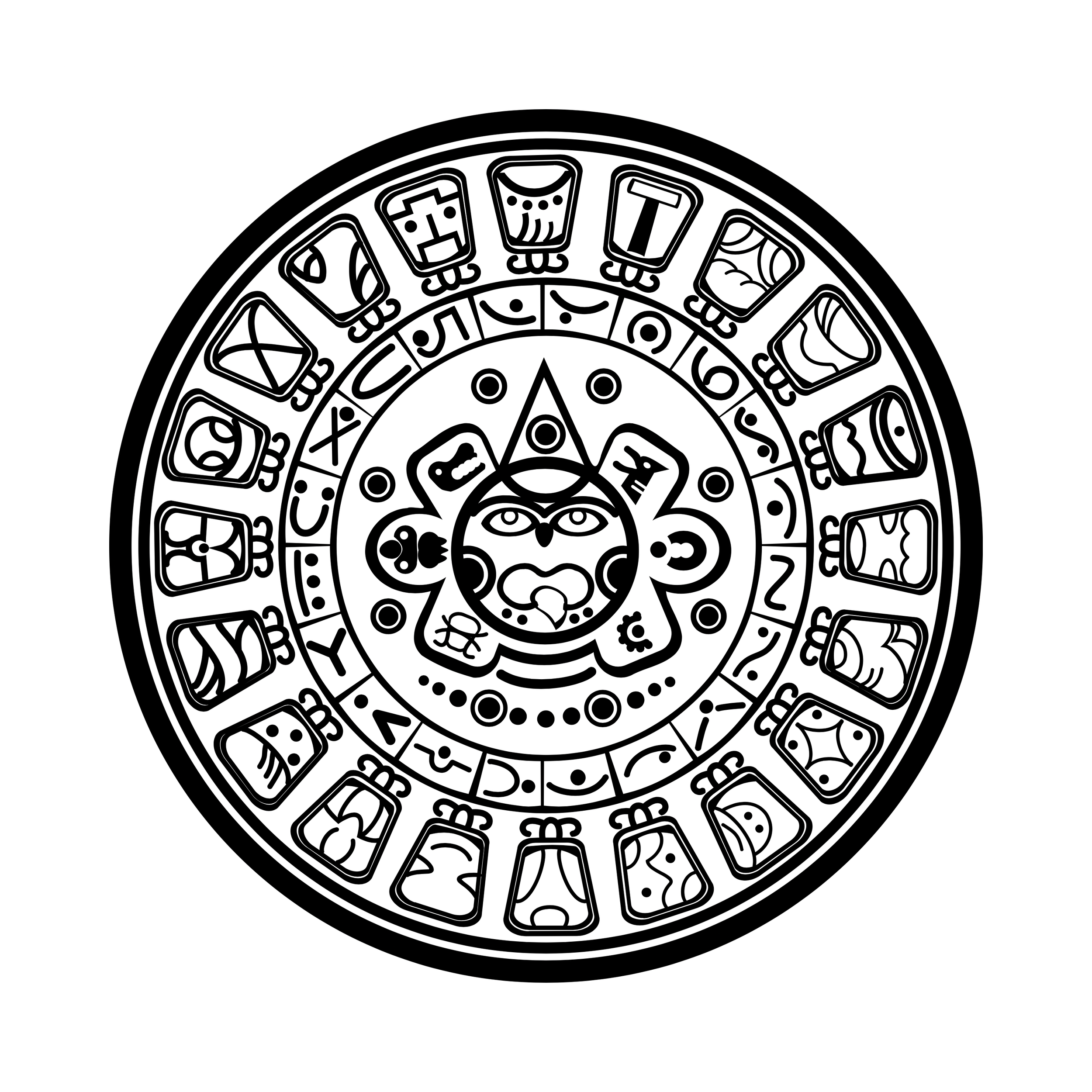 Vektorová grafika „Aztec vector elements. Set of ethnic ornaments. Tribal  design, geometric symbols for tattoo, logo, cards, decorative works. Navajo  motifs, isolated on white background.“ ze služby Stock | Adobe Stock