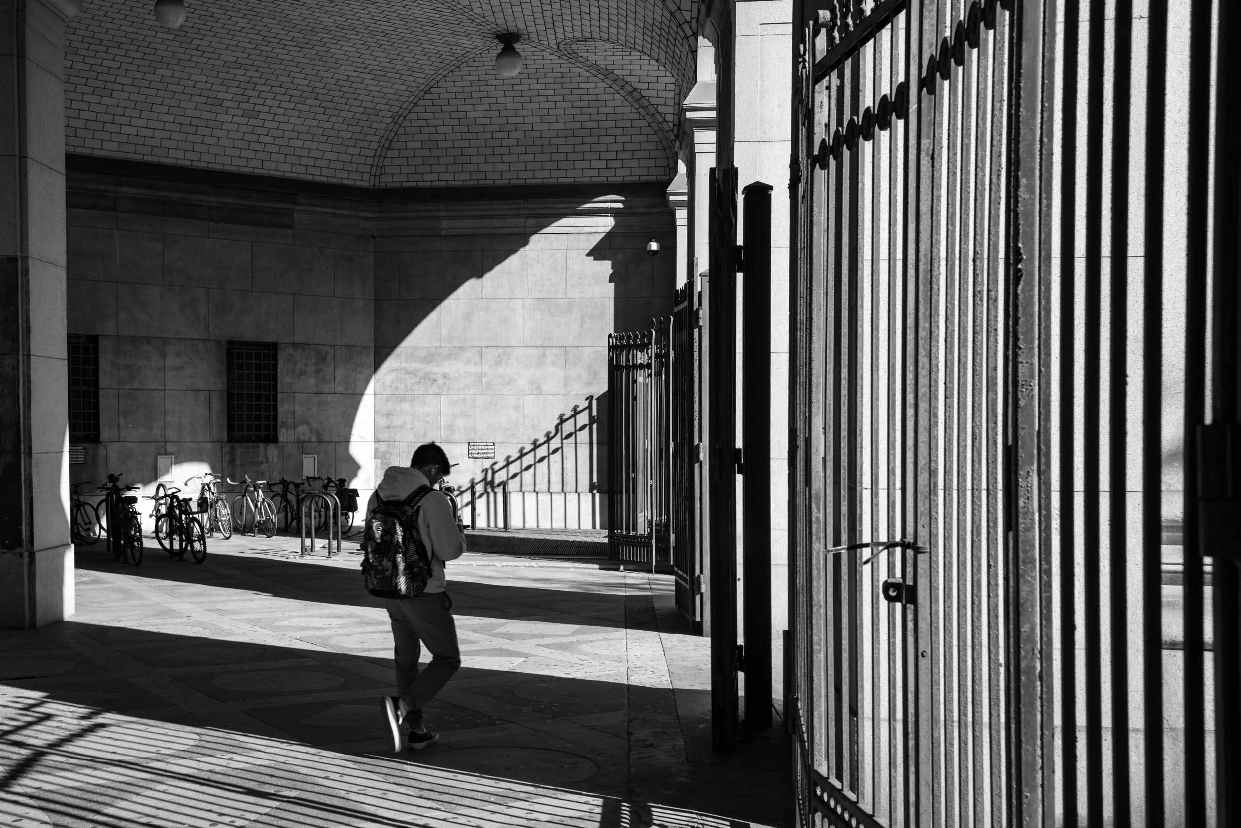 Shadows Near the Brooilyn Bridge Entrance