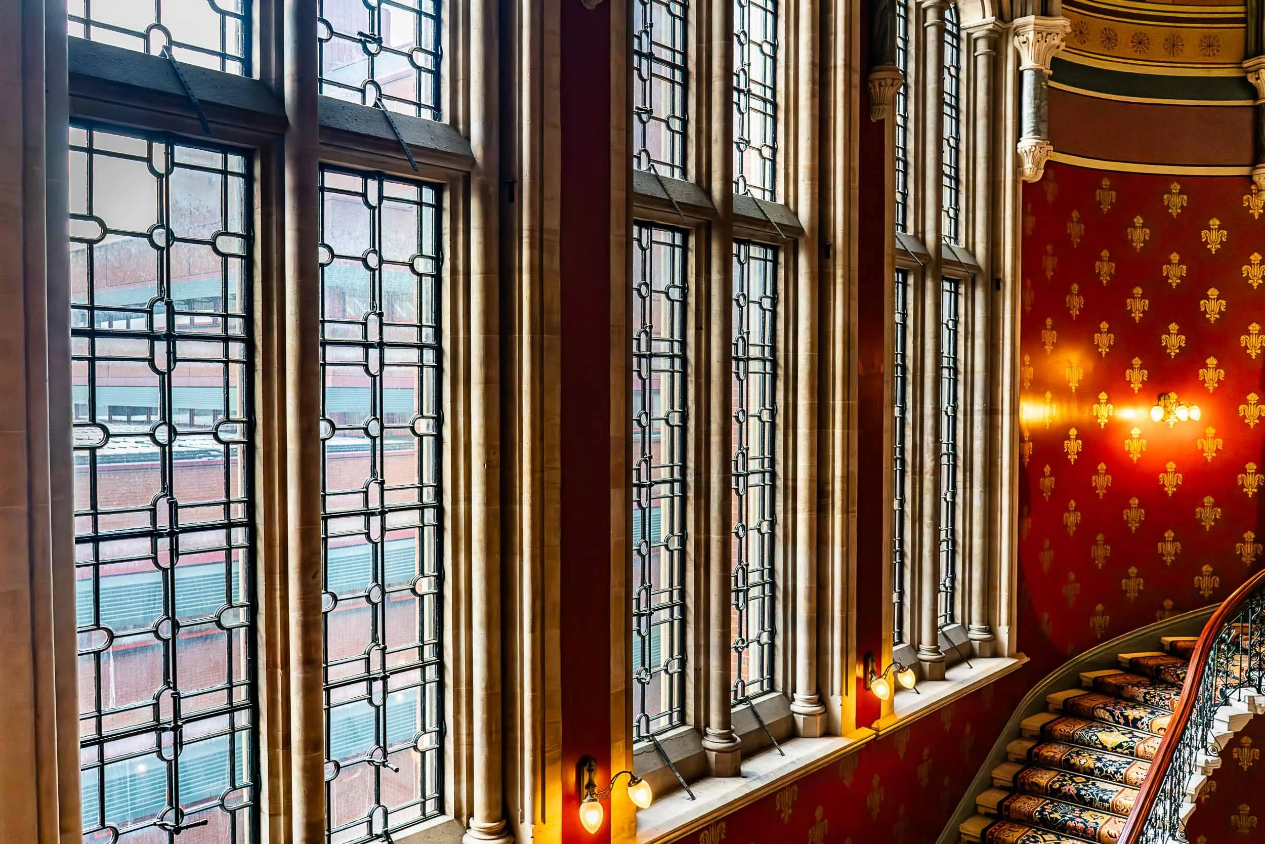 St Pancras Staircase Stain Glass