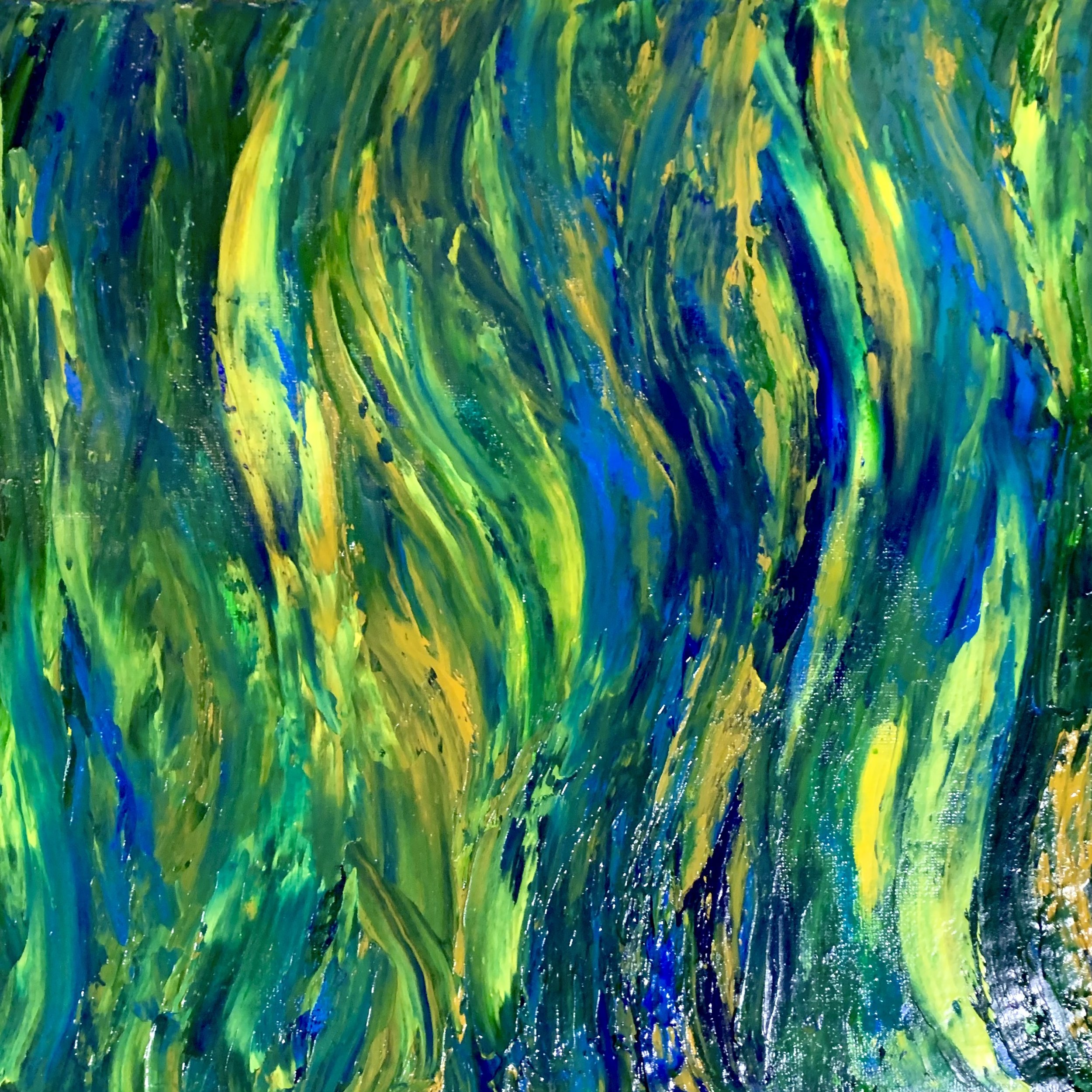 Warp Speed. 12x12in, oil on canvas. '21.