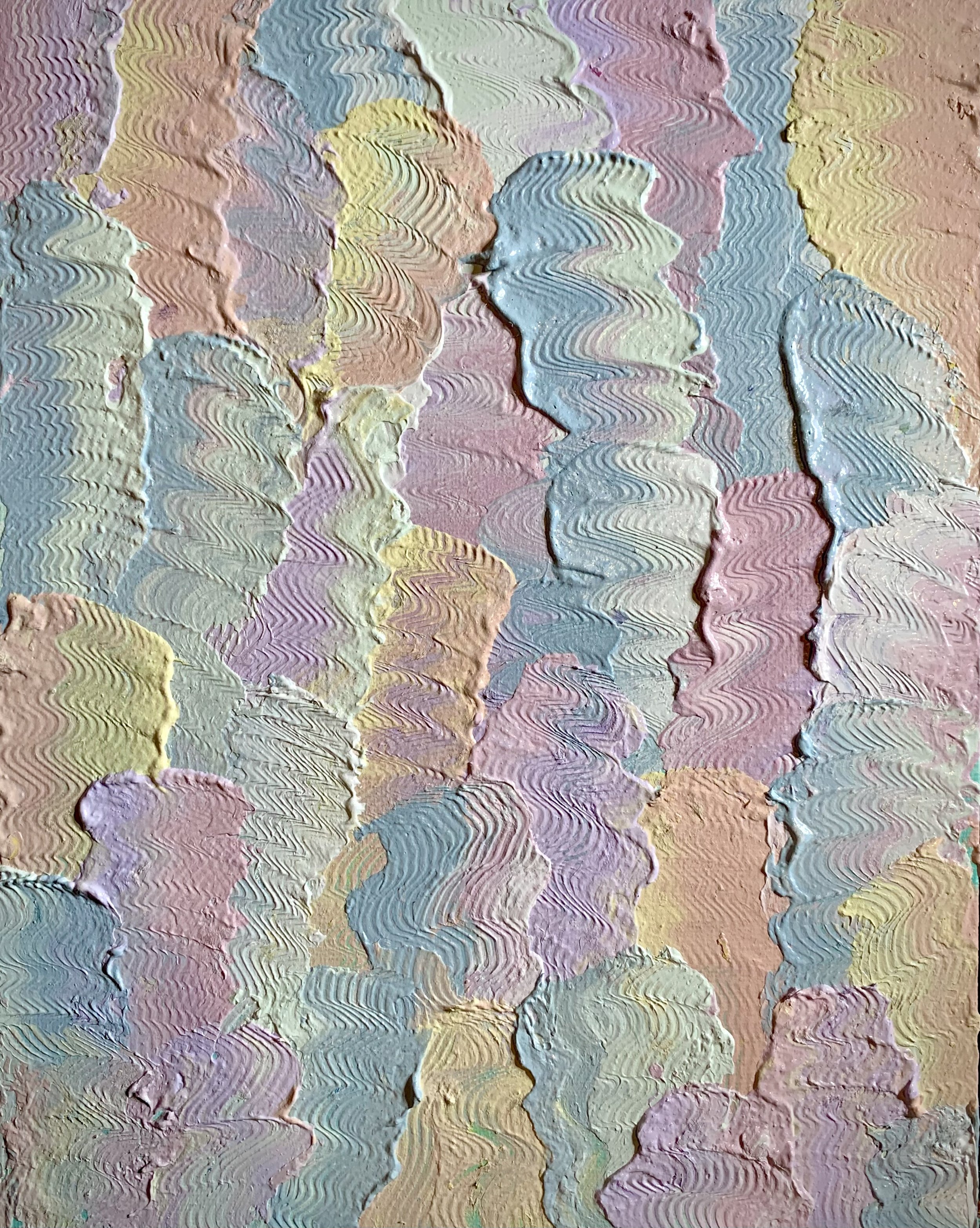 Gouge away. 9x12in, acrylic on canvas. '22.