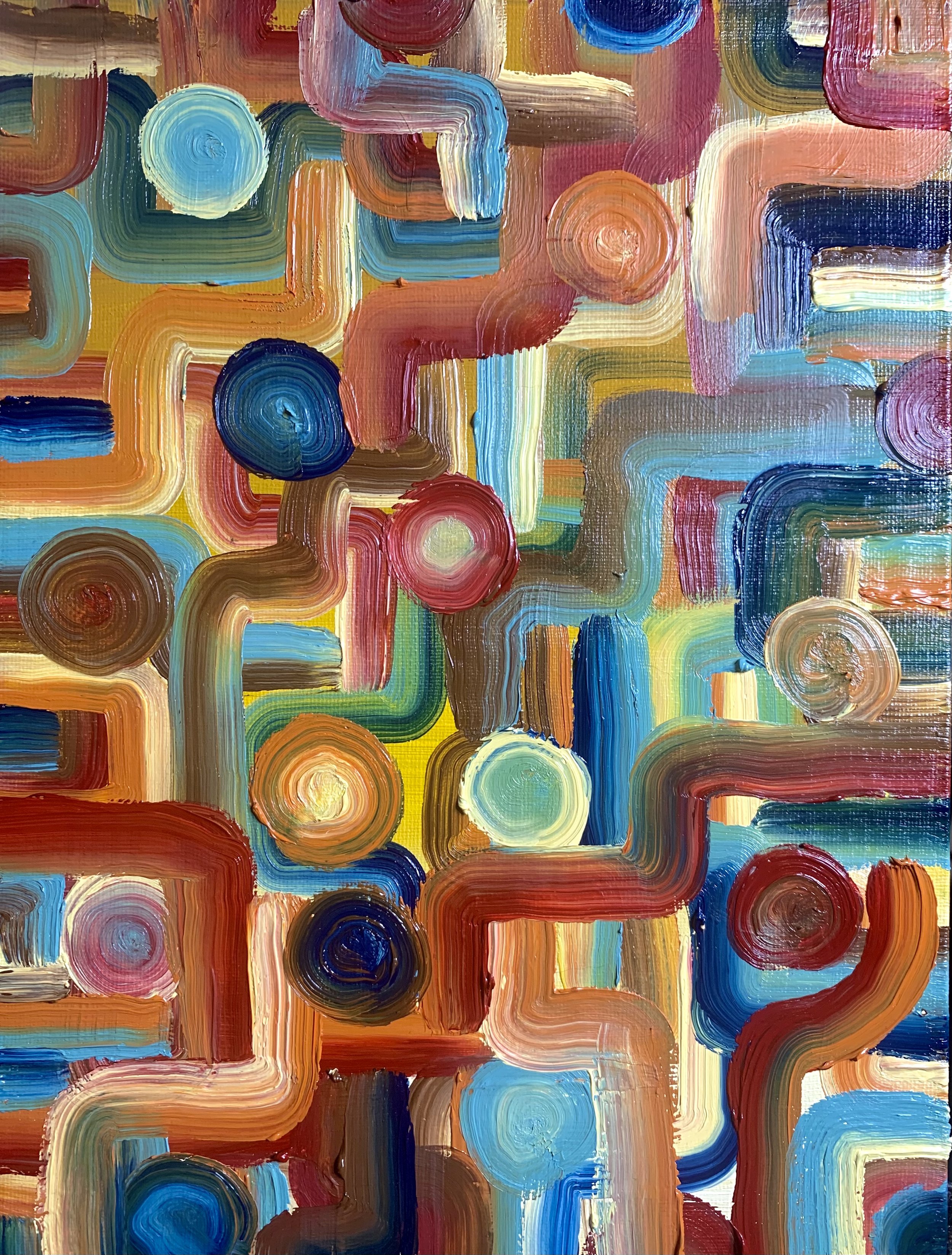 Lunch Breaak. 9x12in. Oil on canvas, '22.