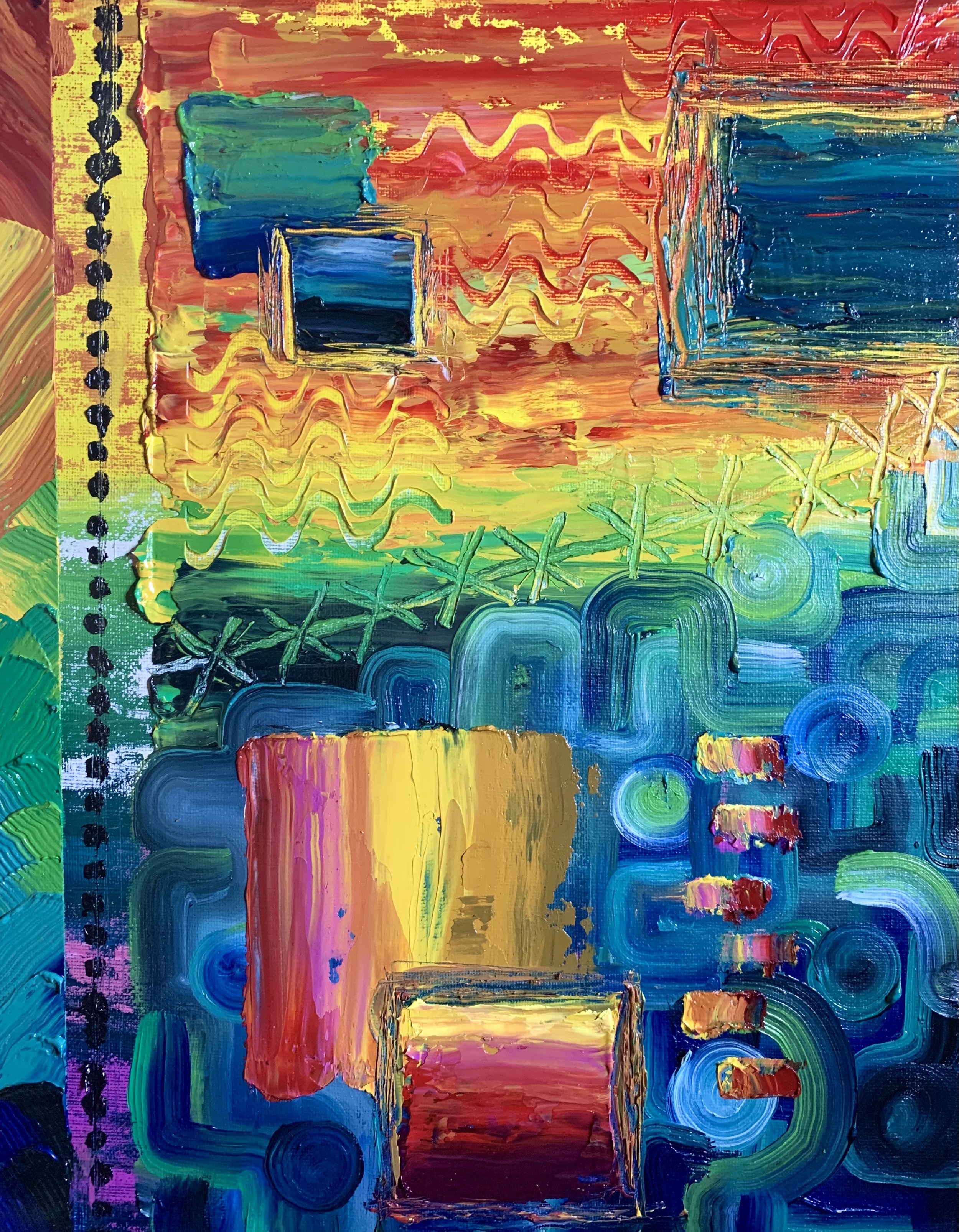 Fifteen pieces of flair. 11x14in, oil on canvas. '22.