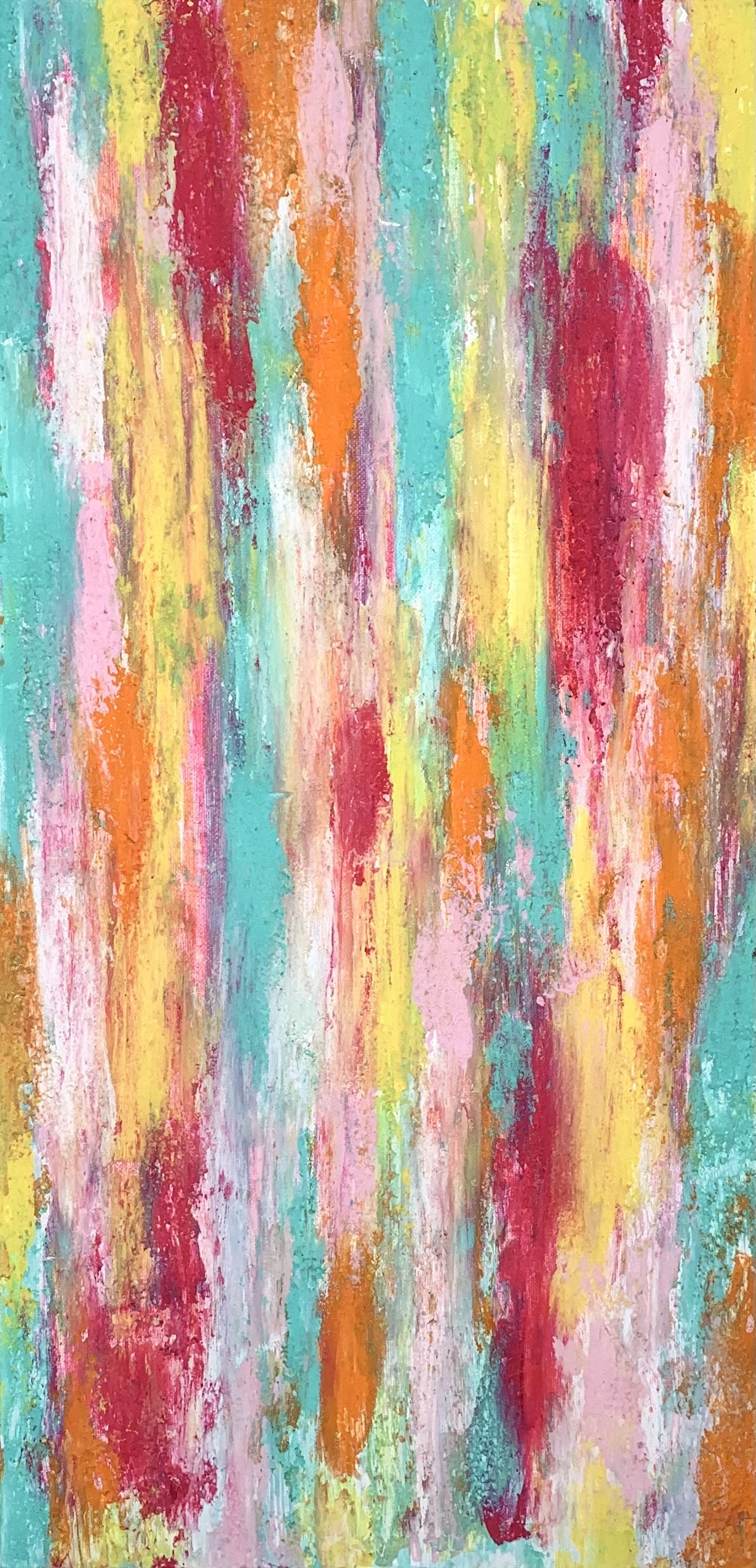 Candy Girl, 12x24in. Acrylic on canvas, '21.