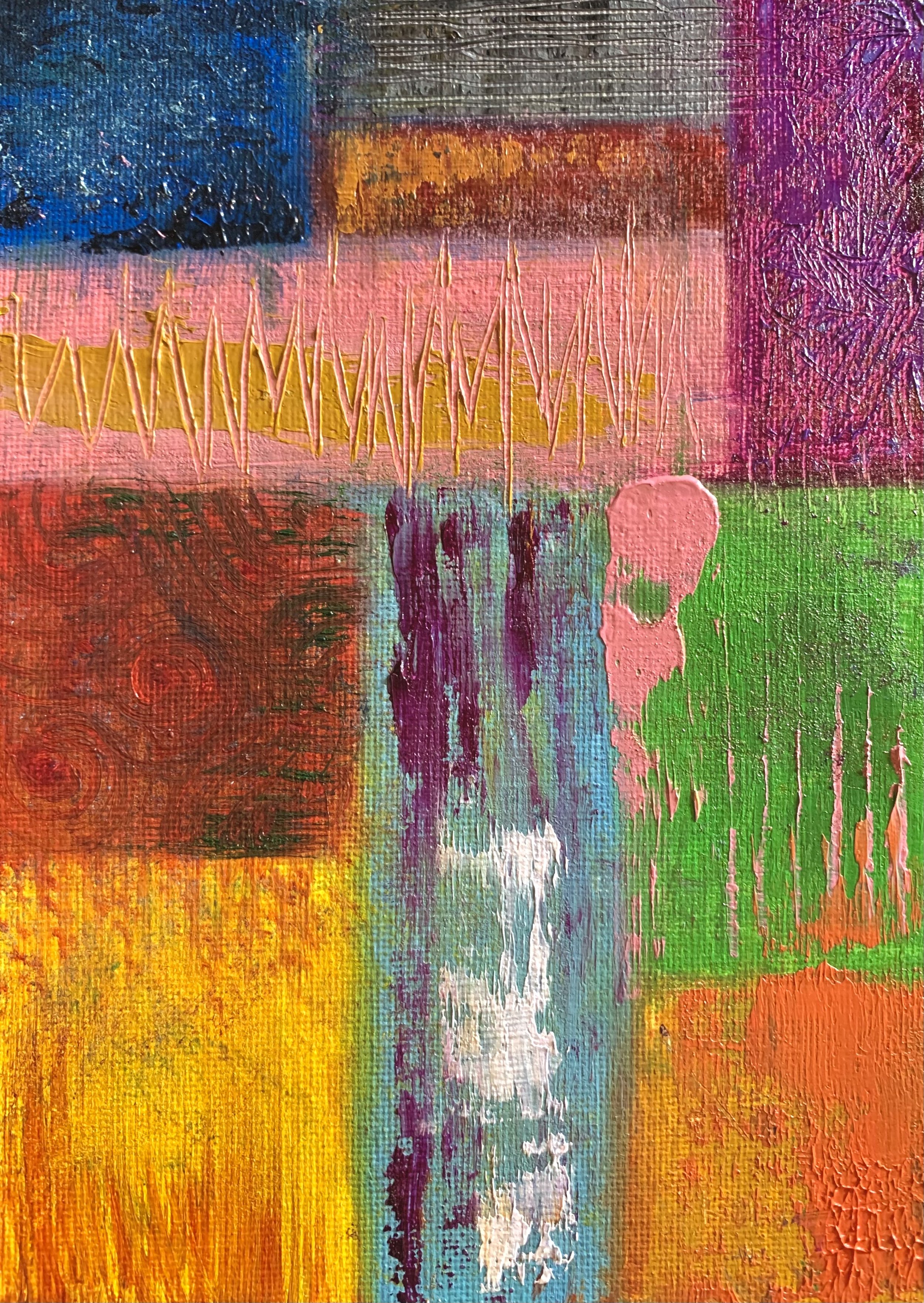 "May They Protect You" 5x7in, oil on canvas. '22.