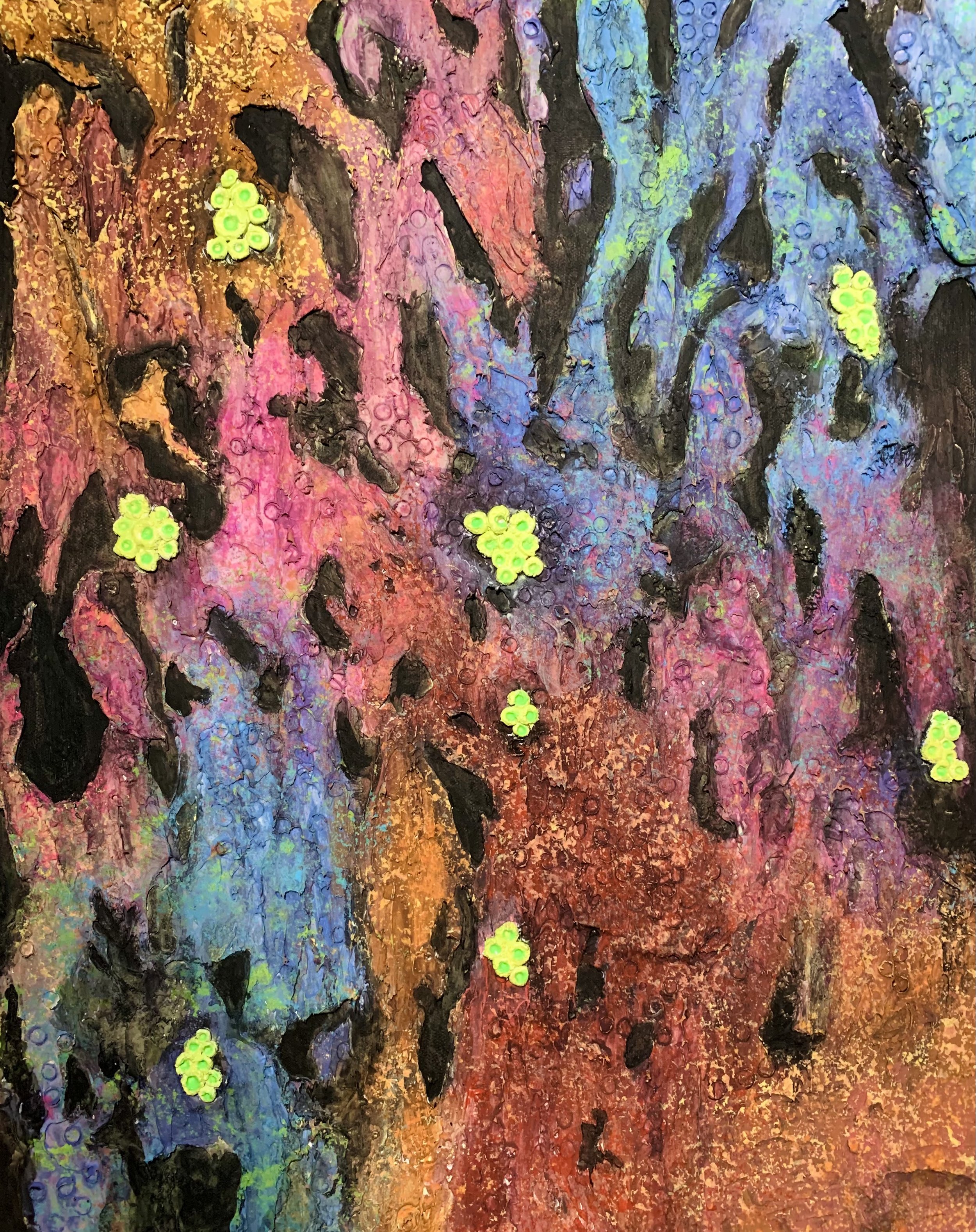 Noxious Conscience, 16x20 in. Acrylic on canvas, '21.