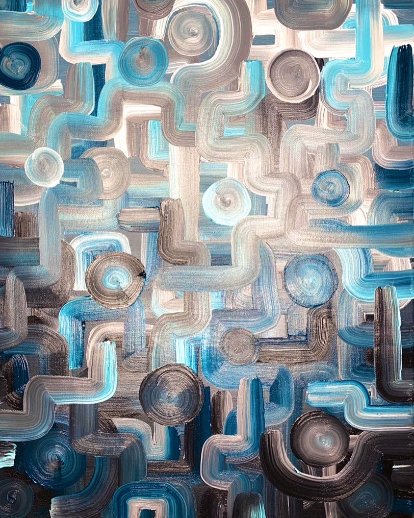 Twister. 16x20in. Oil on canvas, '21.