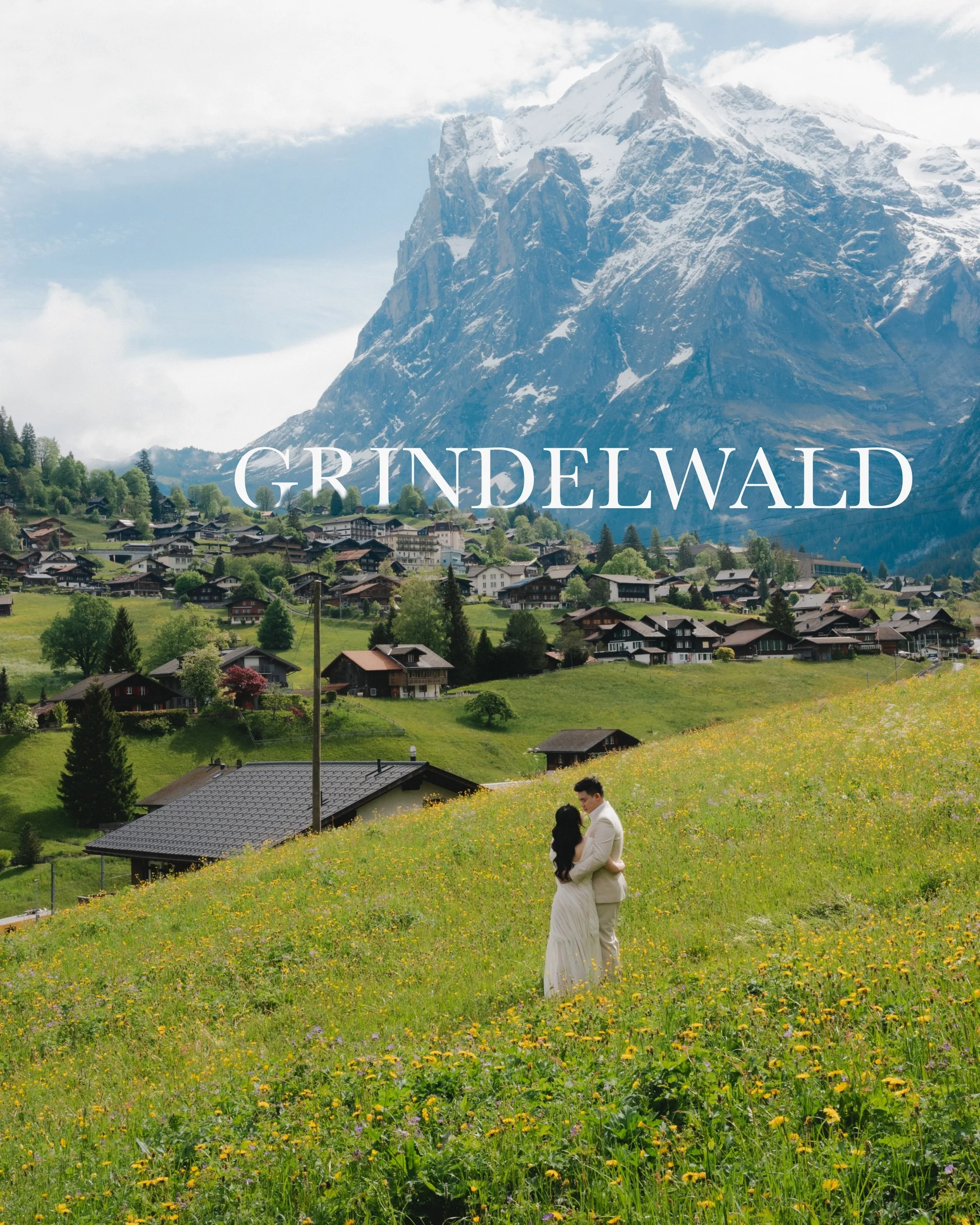 Trust me！Grindelwald look 10x times nicer when you see with your own eyes! Landscape here remind us to live❤️
Prewedding for Alex &amp; Charlotte！Once again thnks for bringing us to Grindelwald 🇨🇭 🥹🥹🥹

Photo @byhanwen 
Video @vinteo_lore @mirzav