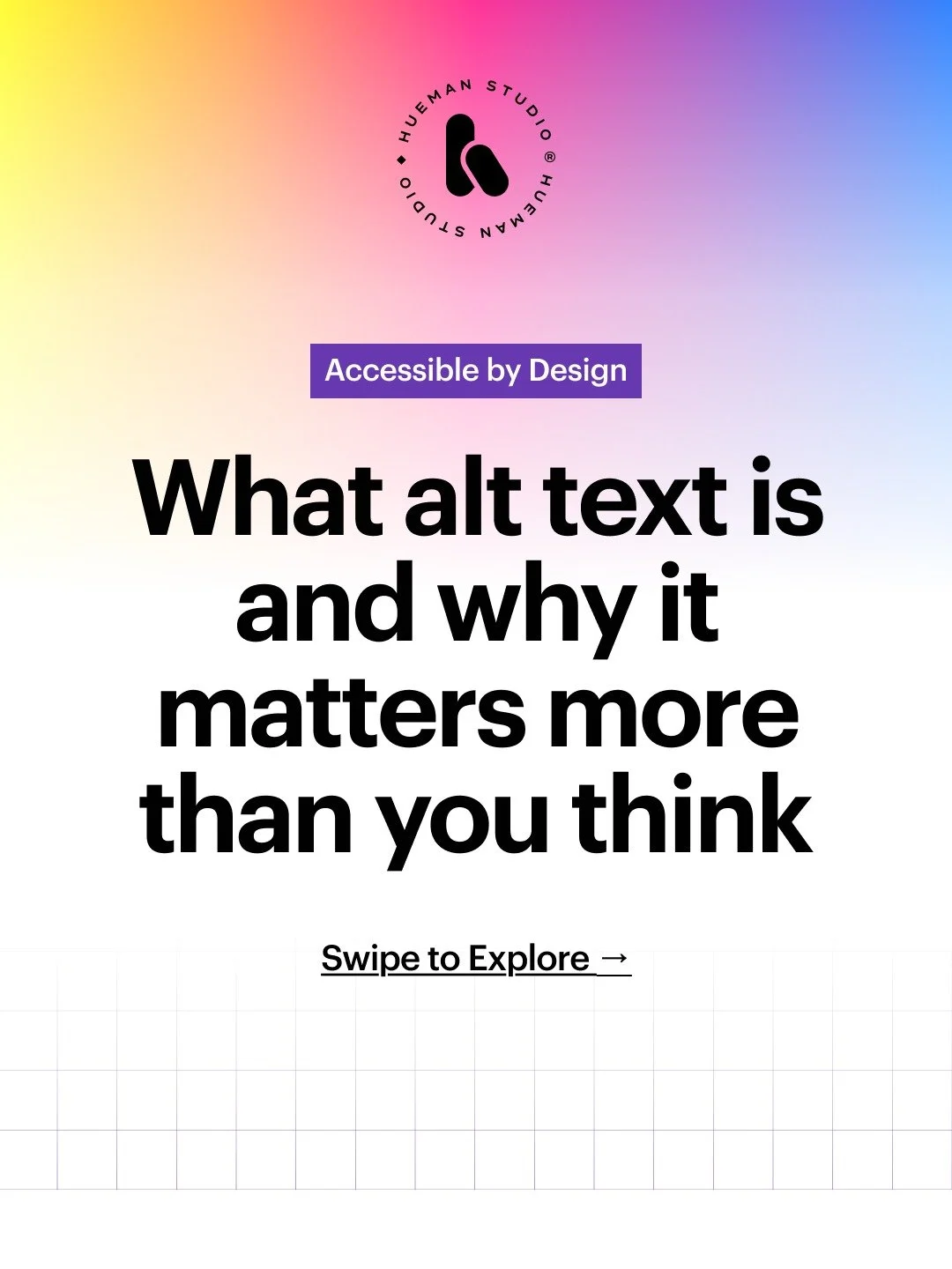 In part three of our Accessible by Design series, we are breaking down the importance of alt text. Alt text is used by screen readers to describe digital images. 

✅ Alt text strengthens SEO while supporting accessibility. 
🖼️Good alt text is descri