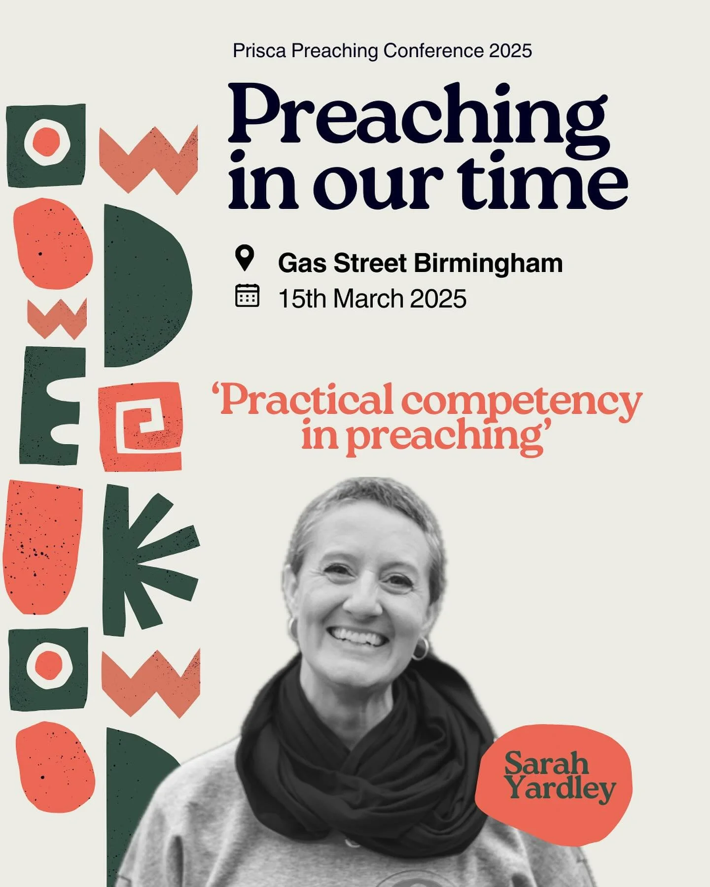 🗣️We are SO excited to have @sarahyardley input at &lsquo;Preaching in Our Time&rsquo;, The Prisca Preaching Conference 2025!!

📍Gas Street, Birmingham
🗓️15th March

Sometimes we need to get practical when it comes to giving talks and sermons 😎 S