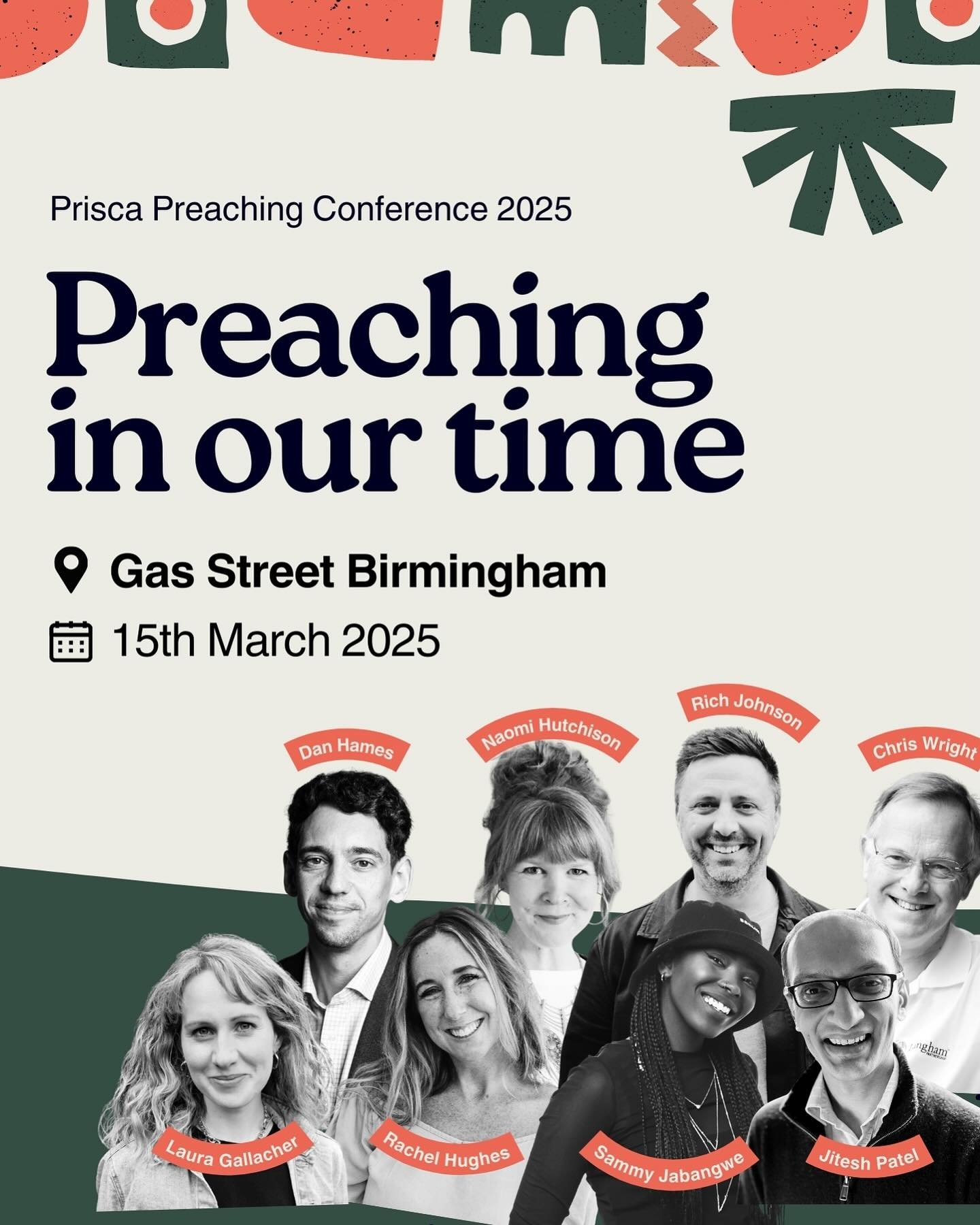 🗣️Preaching in Our Time 🕰️ A key day to gather preachers and Bible teachers from across the UK and Ireland 🔥!
Across the generations, across the denominations&hellip;are you with us?! 🎉

🗓️Saturday 15th March 2025
📍Gas Street, Birmingham 

🎟️T