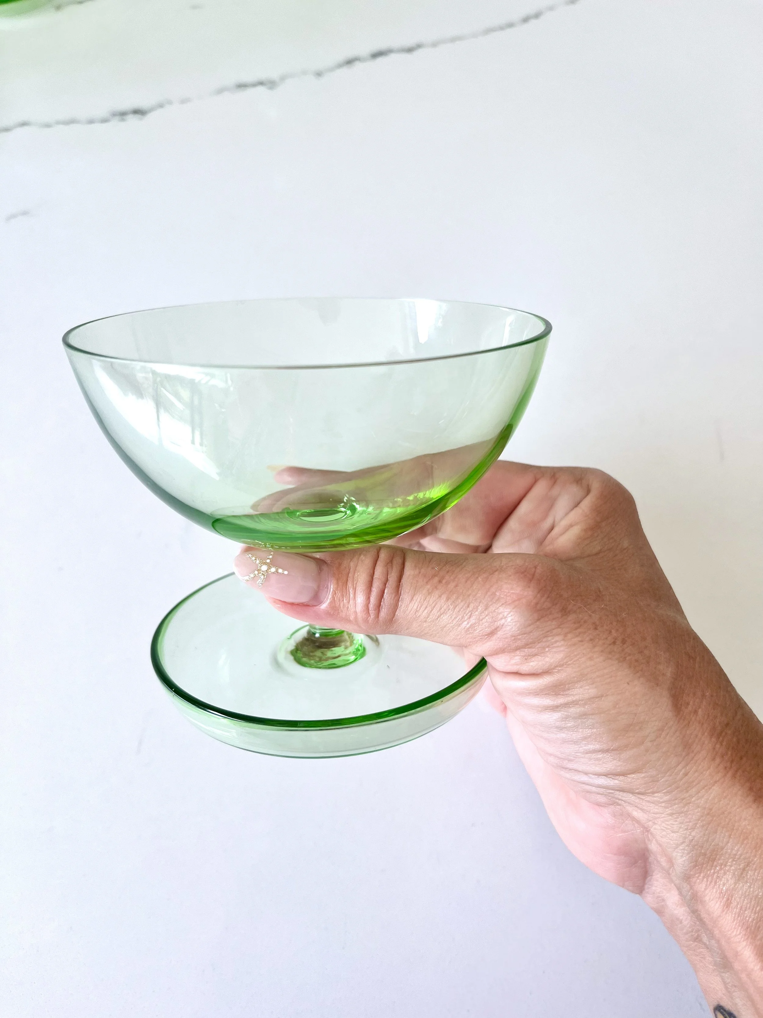 Green glass dessert dish 2.jpeg