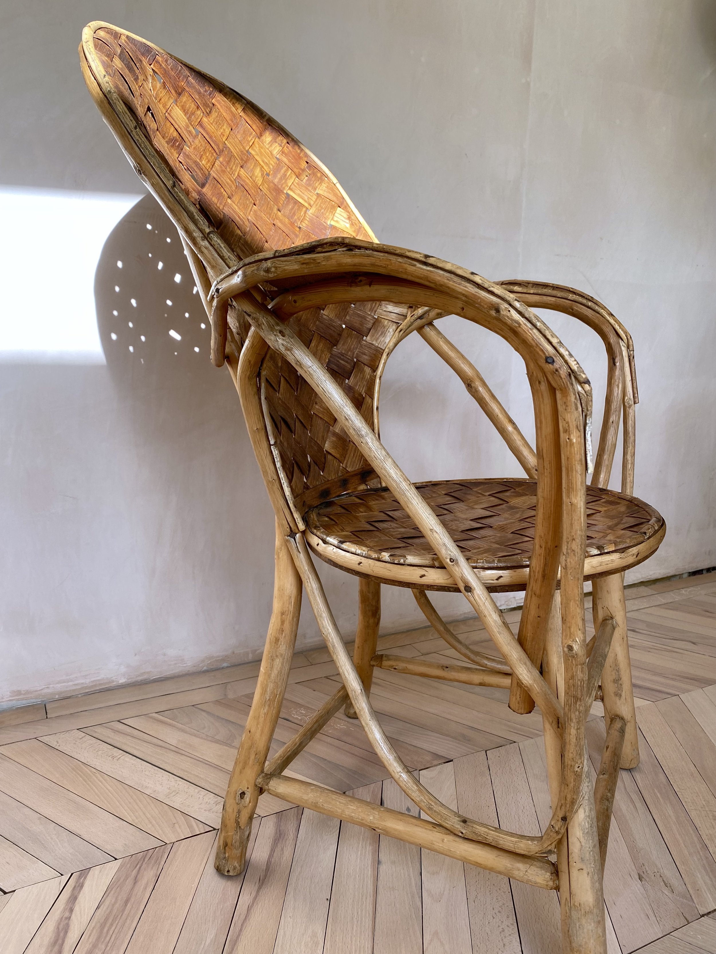 annamhliving-mid century basket weave chair side