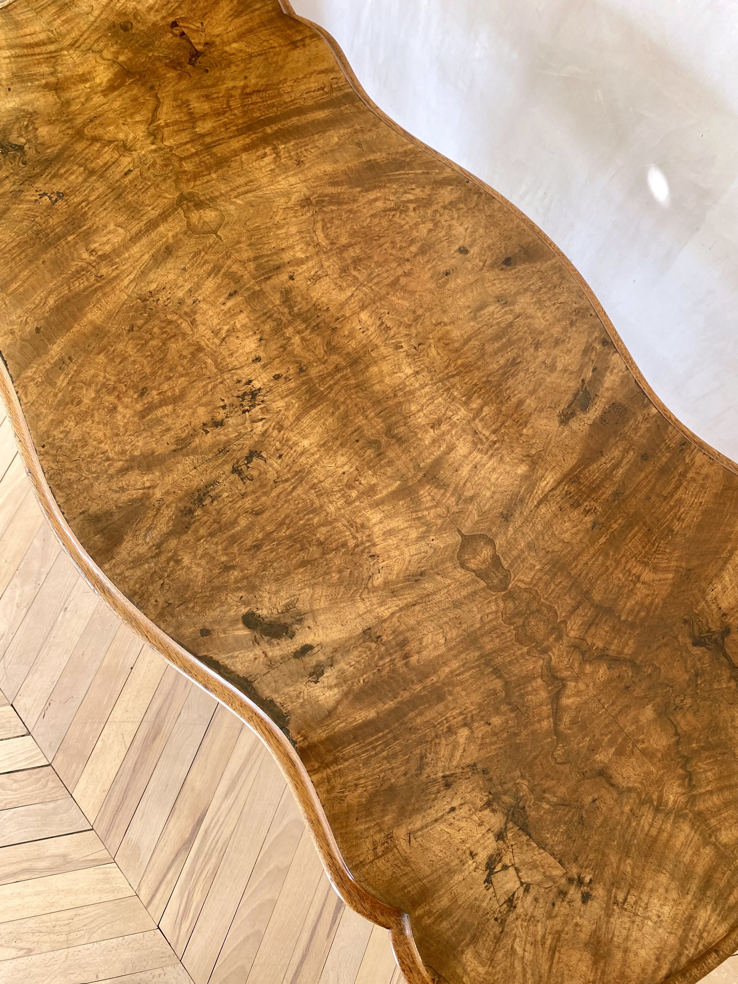 Walnut burr barley twist console table 6.jpeg