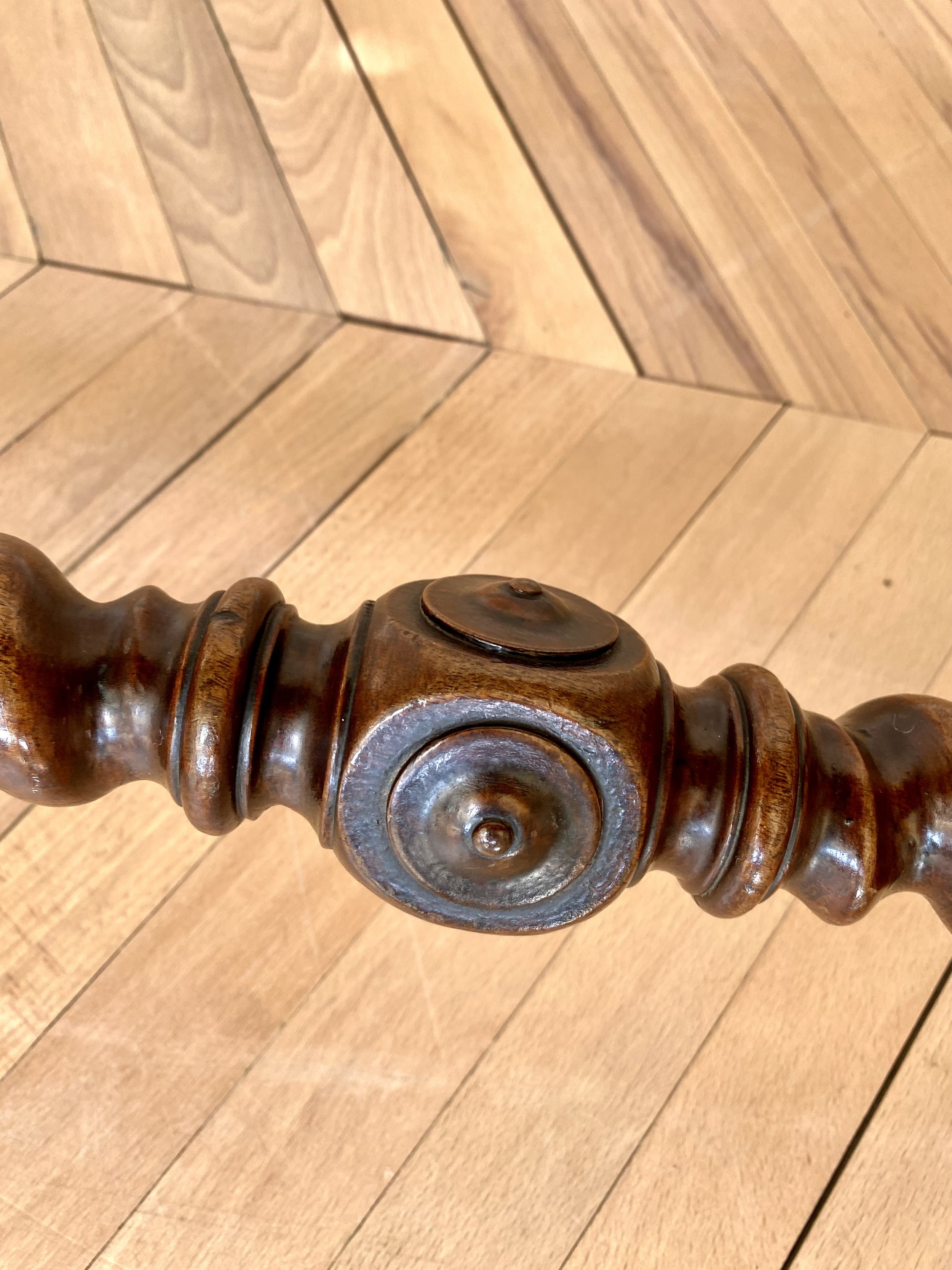 Walnut burr barley twist console table 13.jpeg